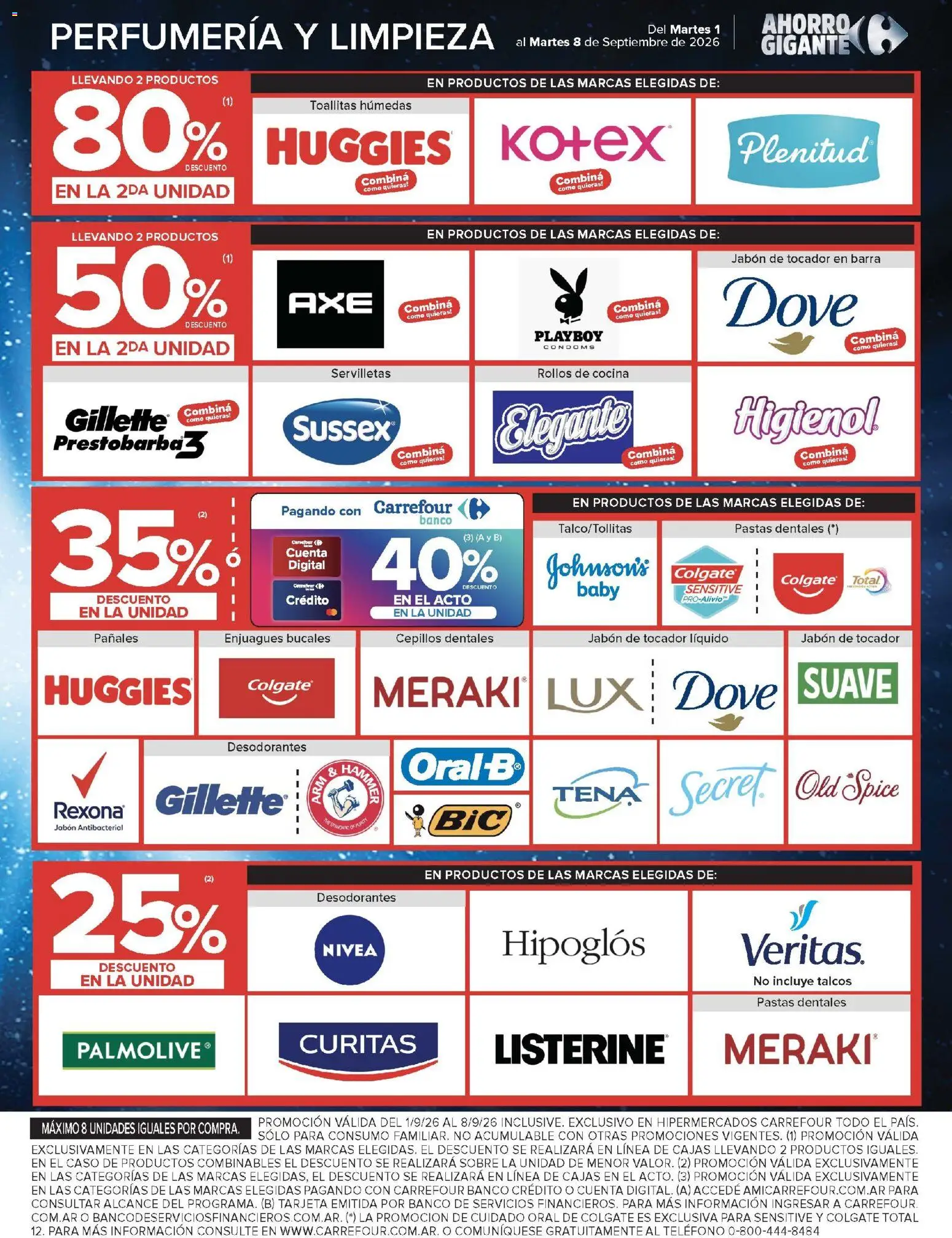 Carrefour - Carrefour Hiper │ válido desde el 01/09/2026 | Página: 17 | Productos: Cocina, Servilletas, Sobre, Toallitas húmedas