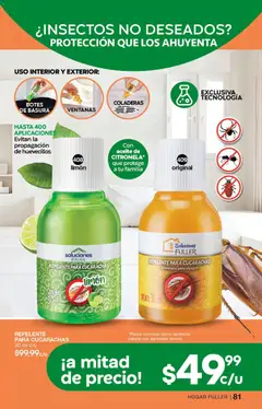 Vista previa de Fuller campaña 6 2026, nuevo folleto de la tienda, válido en México a partir del 24/06/2026 | Página: 62 | Productos: Limón, Aceite, Planta, Repelente