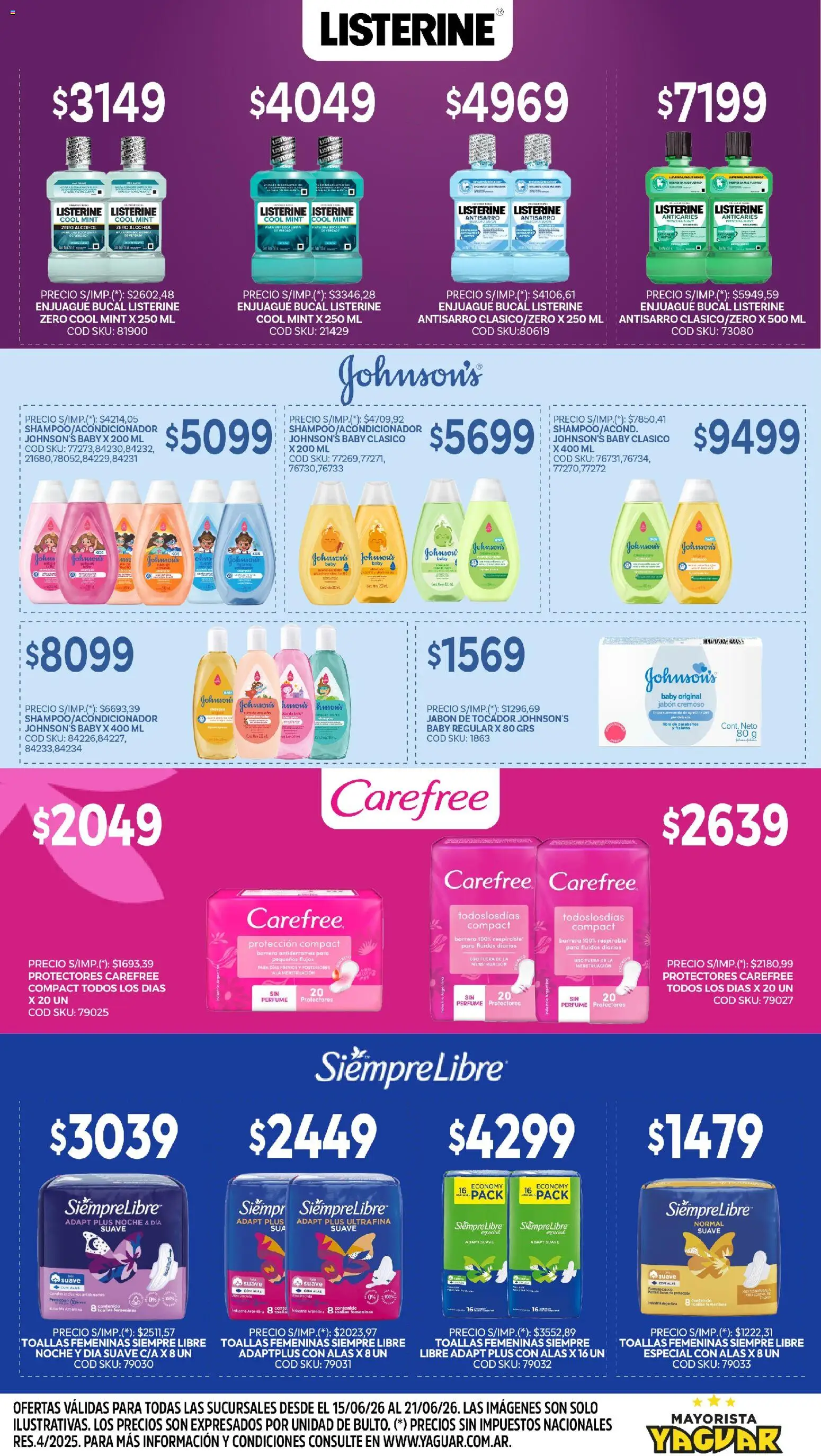 Yaguar - Aliados de tu bolsillo Parque Chacabuco │ válido desde el 15.06.2026 | Página: 4 | Productos: Toalla, Toallas, Papa, Jabón
