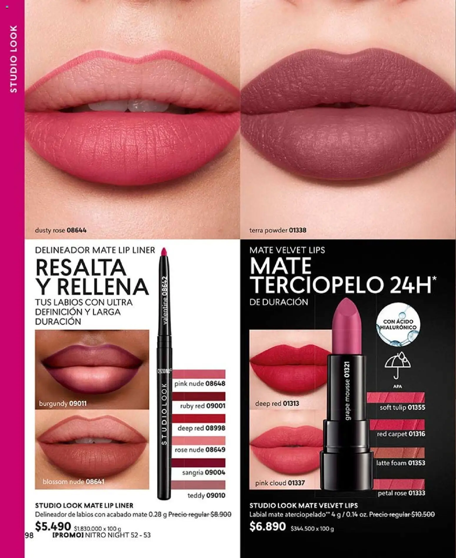 Catálogo CyZone Campaña 15 │ válido desde el 06.09.2026 | Página: 110 | Productos: Mousse, Mate, Delineador, Labial