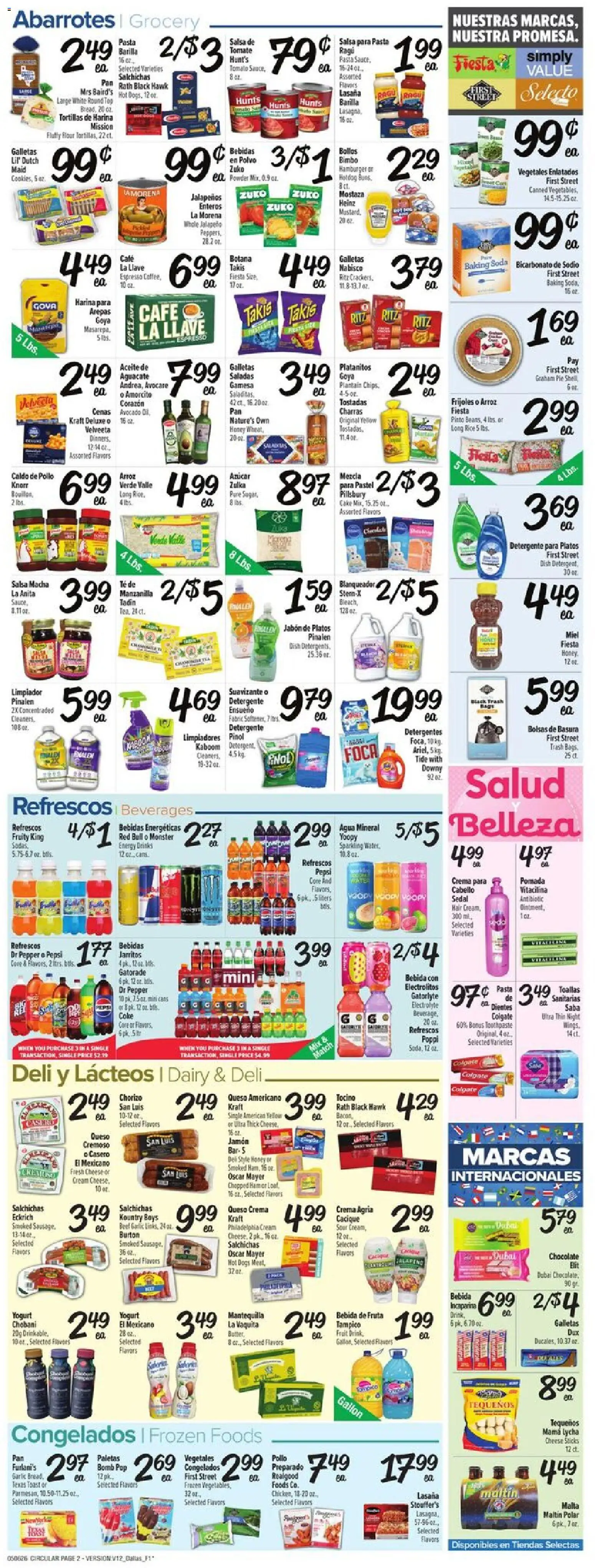 Fiesta Mart Weekly Ad - valid from 06.05.2026 | Page: 2 | Products: Chocolate, Rice, Pepper, Hot Dogs