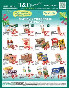 Preview of T&T Supermarket flyer - Filipino & Vietnamese Top Picks from shop T&T Supermarket valid from Oct 16, 2026