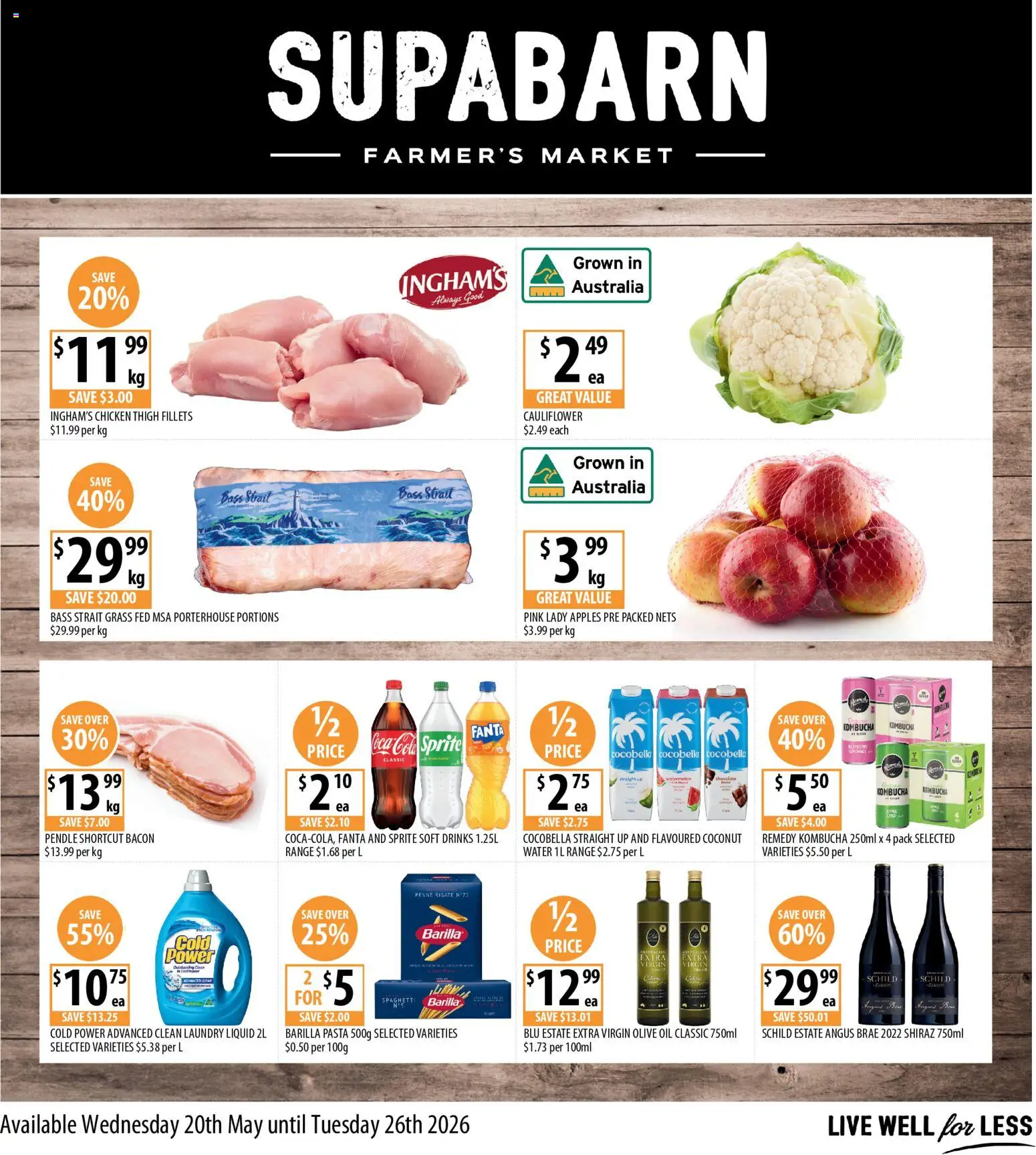 Supabarn catalogue - valid from 20.05.2026 | Page: 1 | Products: Grass, Chocolate, Chicken, Apples