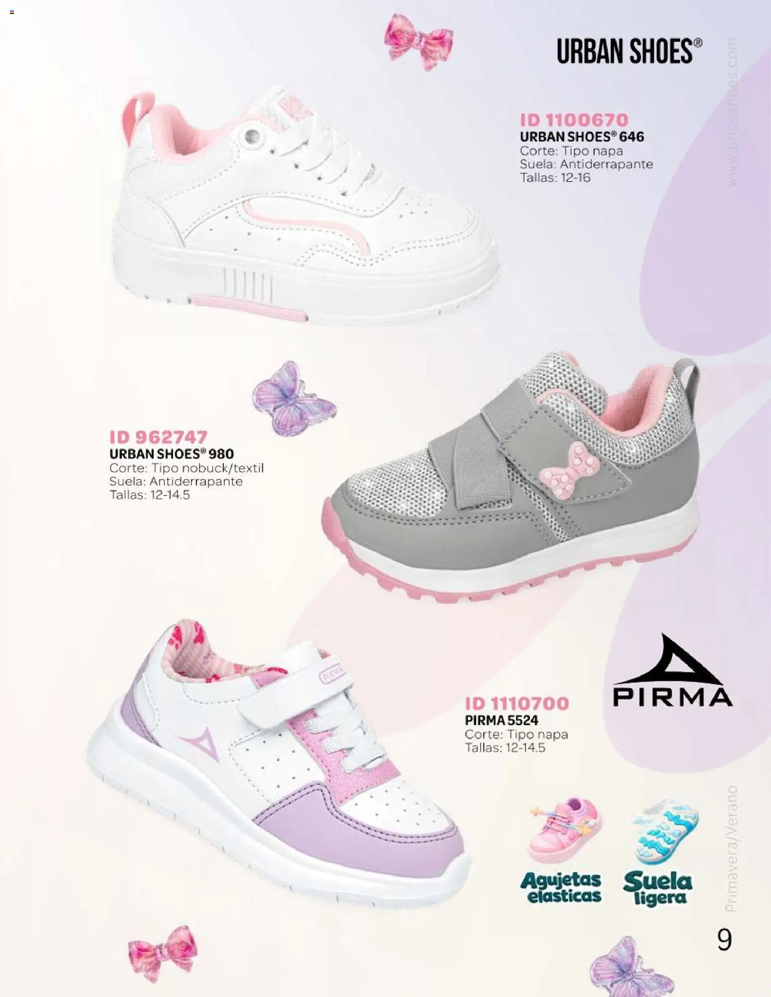 Nuevas ofertas de Price Shoes válidas en toda la República Mexicana desde el 25.04.2026. ¡Encuentra las mejores ofertas en Price Shoes catálogo Kids todo en uno! | Página: 9
