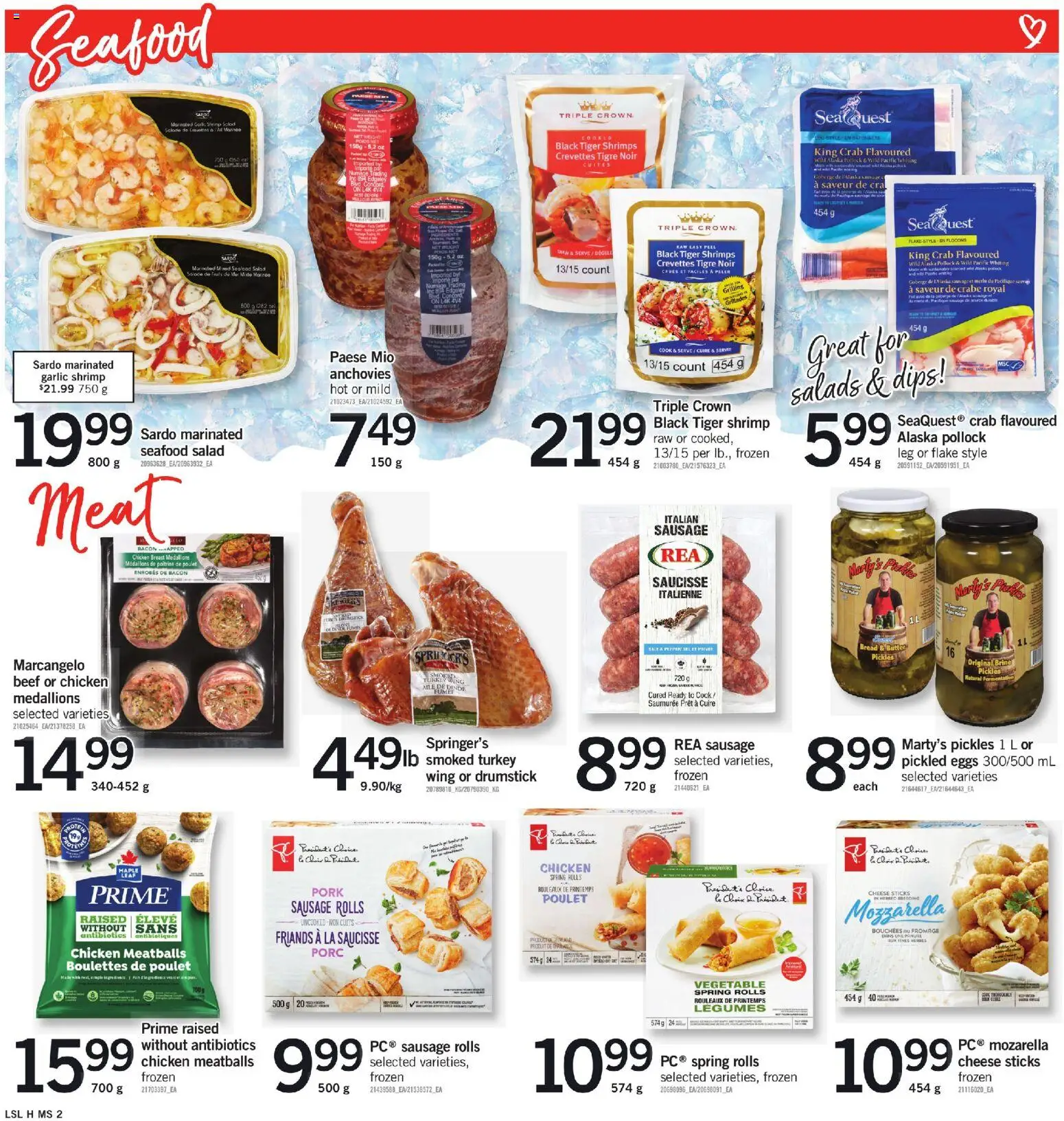 Loblaws flyer valid from 16.04.2026 | Page: 7 | Products: Butter, Cheese, Chicken, Pork