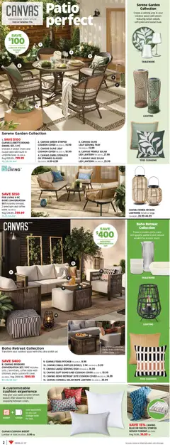 Preview of Canadian Tire - SPRING Inspirations from shop Canadian Tire valid from 30.04.2026 | Page: 2 | Products: Umbrella, Glasses, Table, Coffee