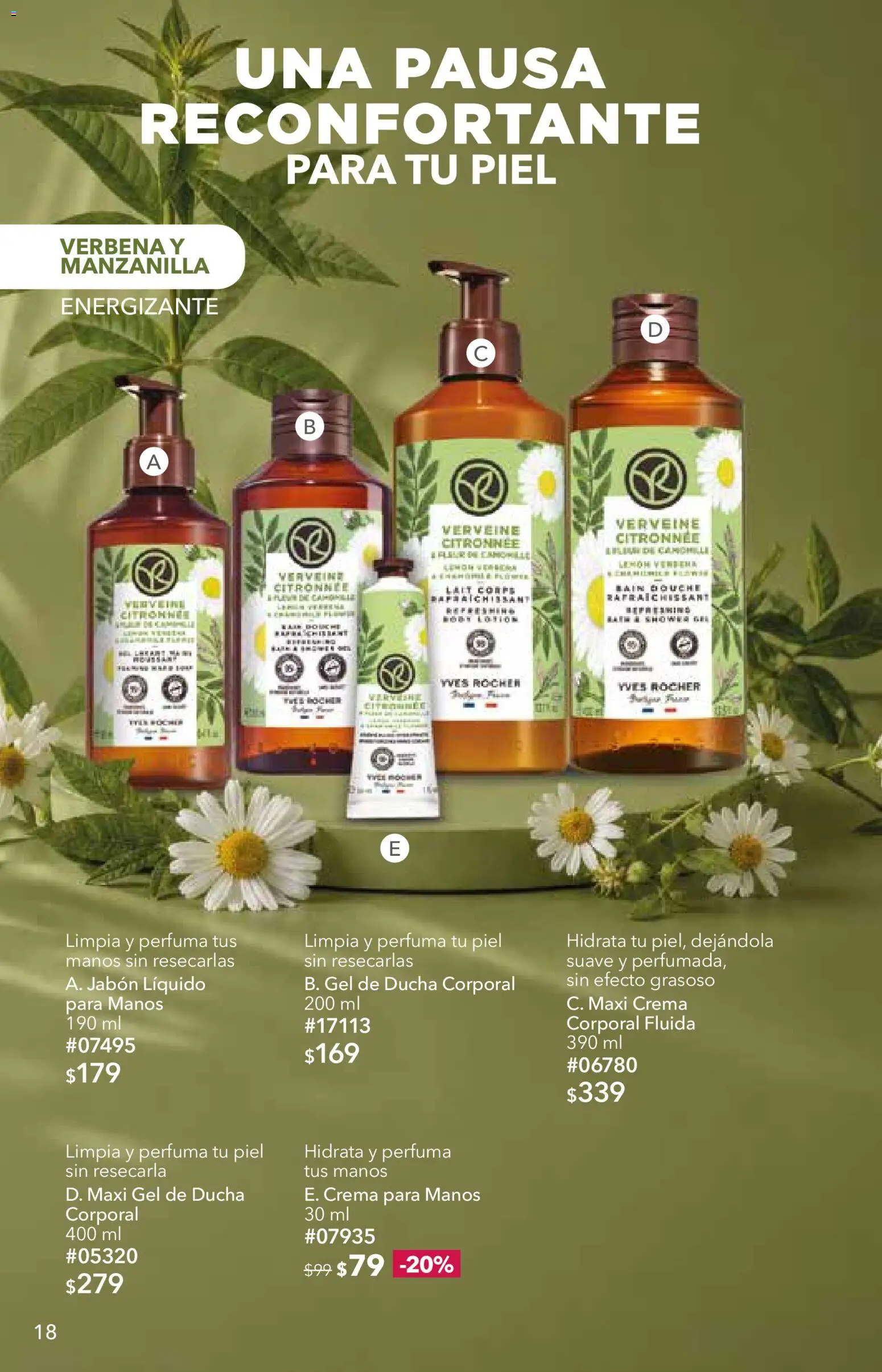 Nuevas ofertas de Yves Rocher válidas en toda la República Mexicana desde el 06/10/2026. ¡Encuentra las mejores ofertas en Yves Rocher campaña 14 2026! | Página: 18 | Productos: Crema para manos, Crema, Jabón, Gel de ducha