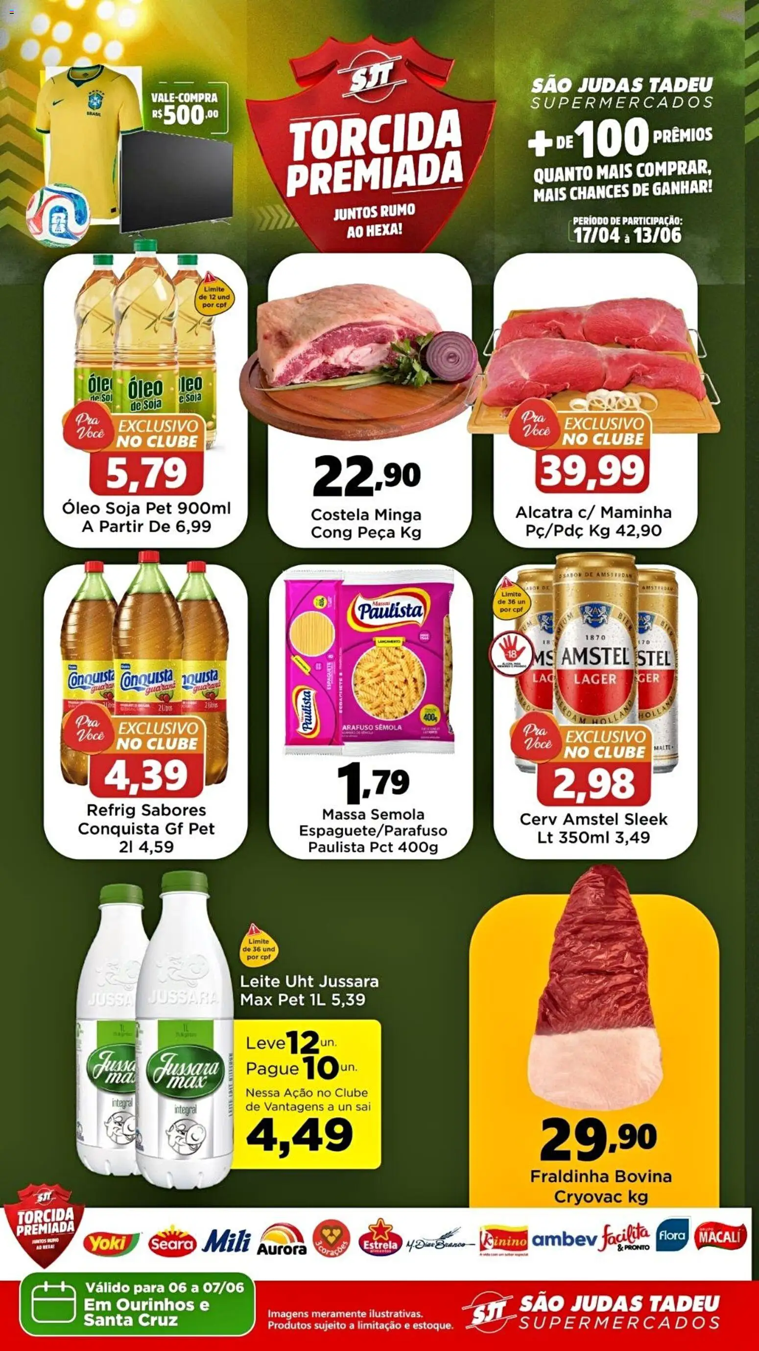 São Judas Tadeu Folheto - válido de 06.06.2026 | Página: 1 | Produtos: Alcatra, Fraldinha, Óleo, Massa