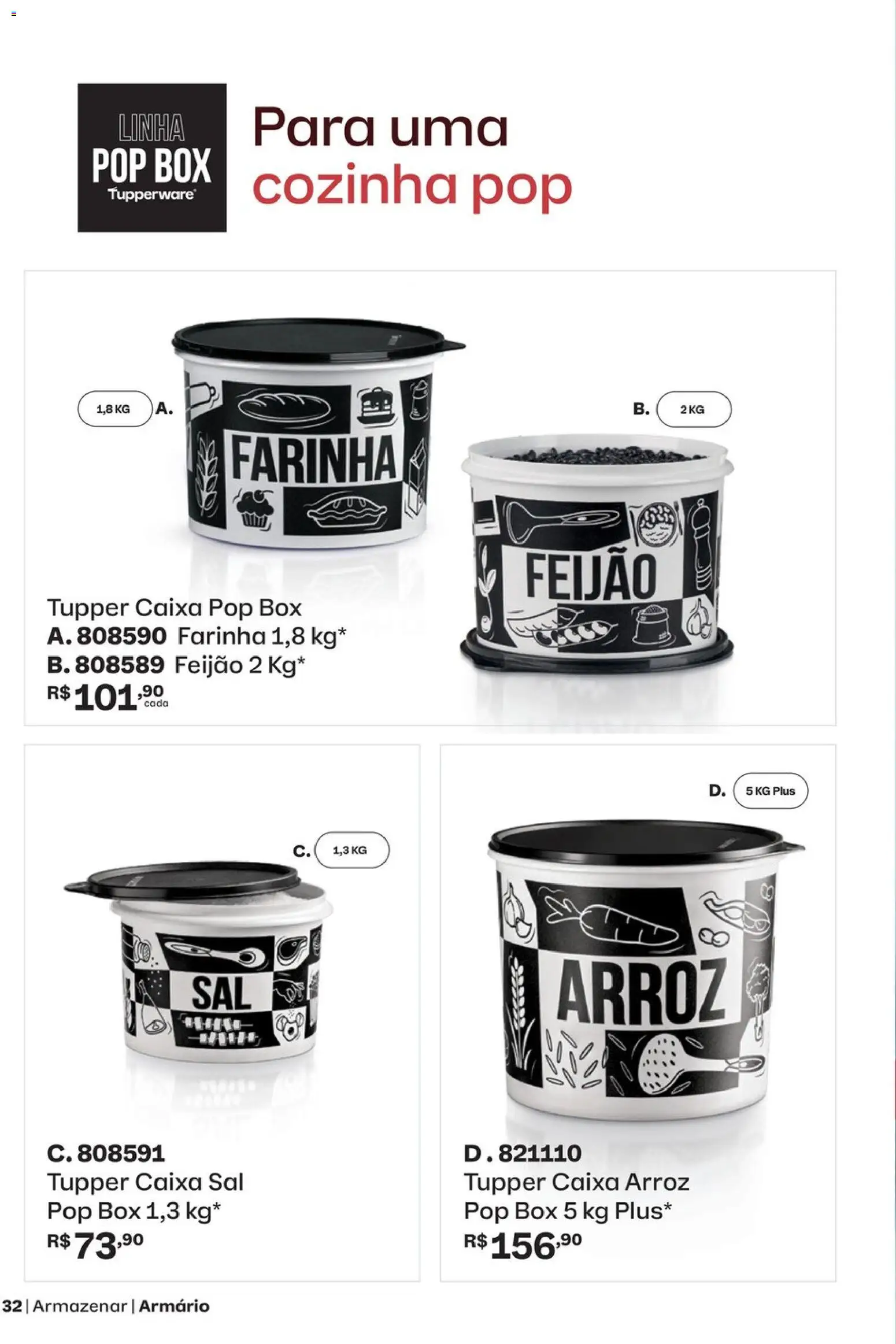Tupperware Folheto - válido de 01/11/2026 | Página: 32 | Produtos: Farinha, Arroz, Armário, Sal