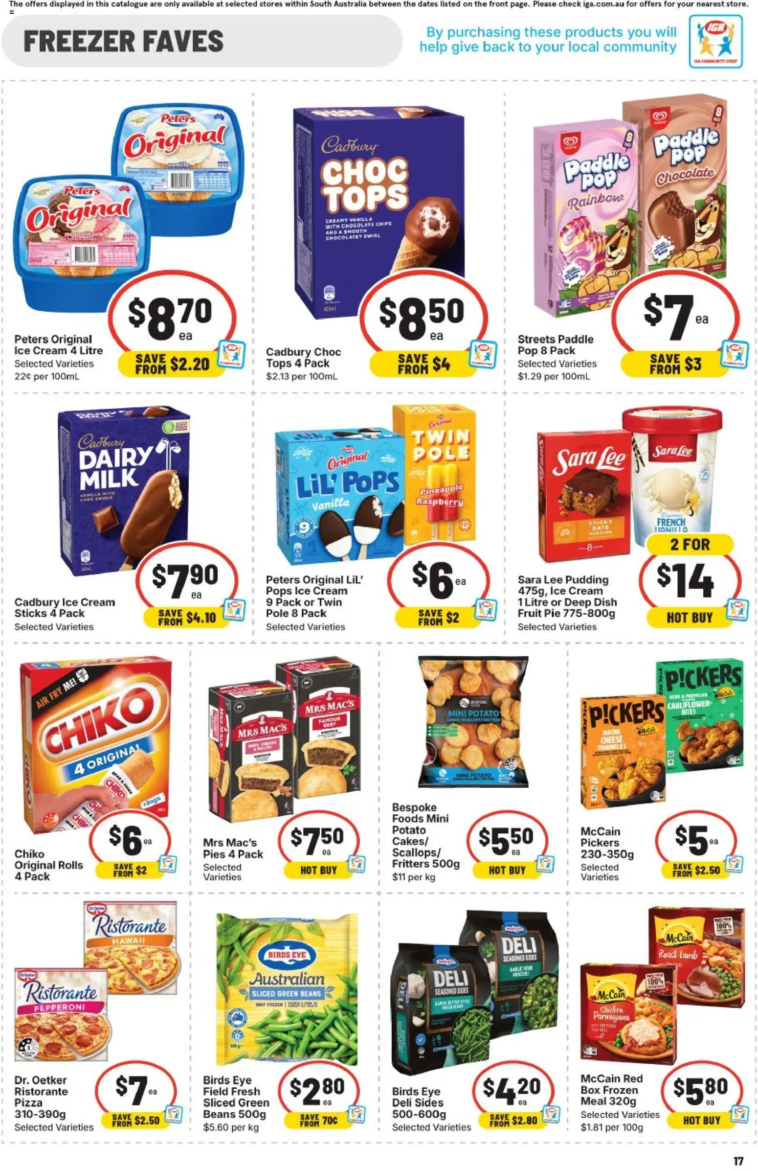 IGA catalogue - valid from 10.06.2026 | Page: 14 | Products: Dairy, Lamb, Ice cream, Freezer