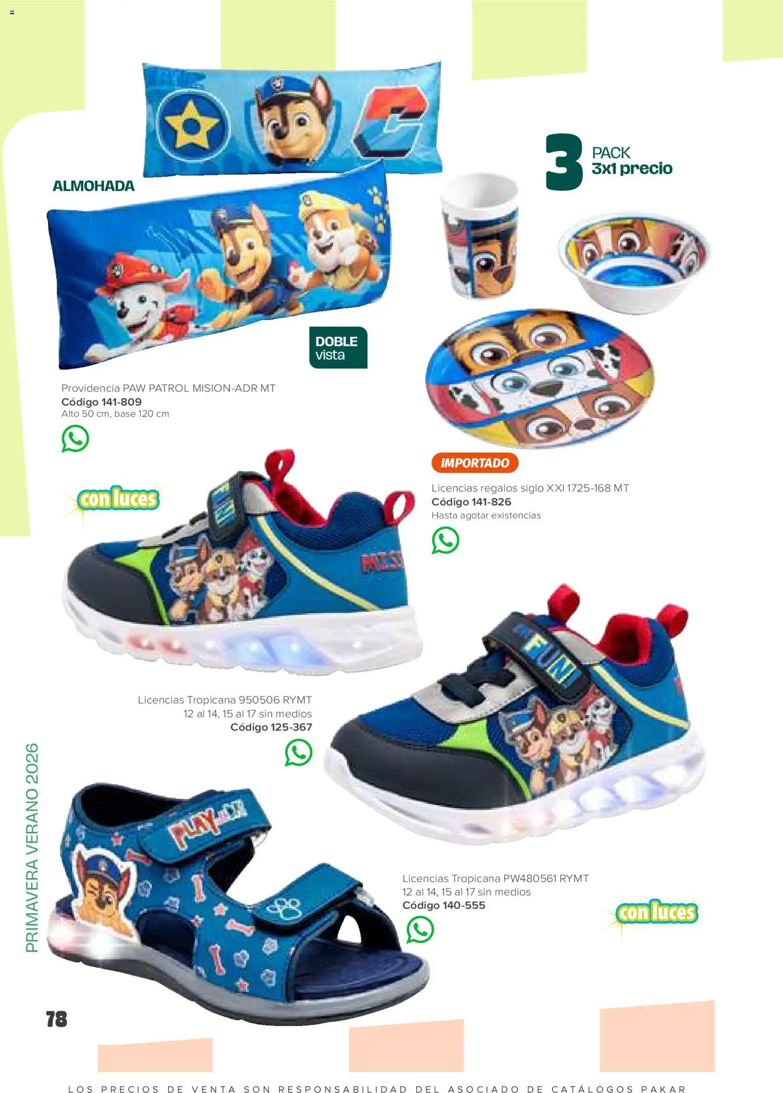 Nuevas ofertas de SC Pakar válidas en toda la República Mexicana desde el 30.01.2026. ¡Encuentra las mejores ofertas en SC Pakar catálogo Niño! | Página: 78 | Productos: Almohada