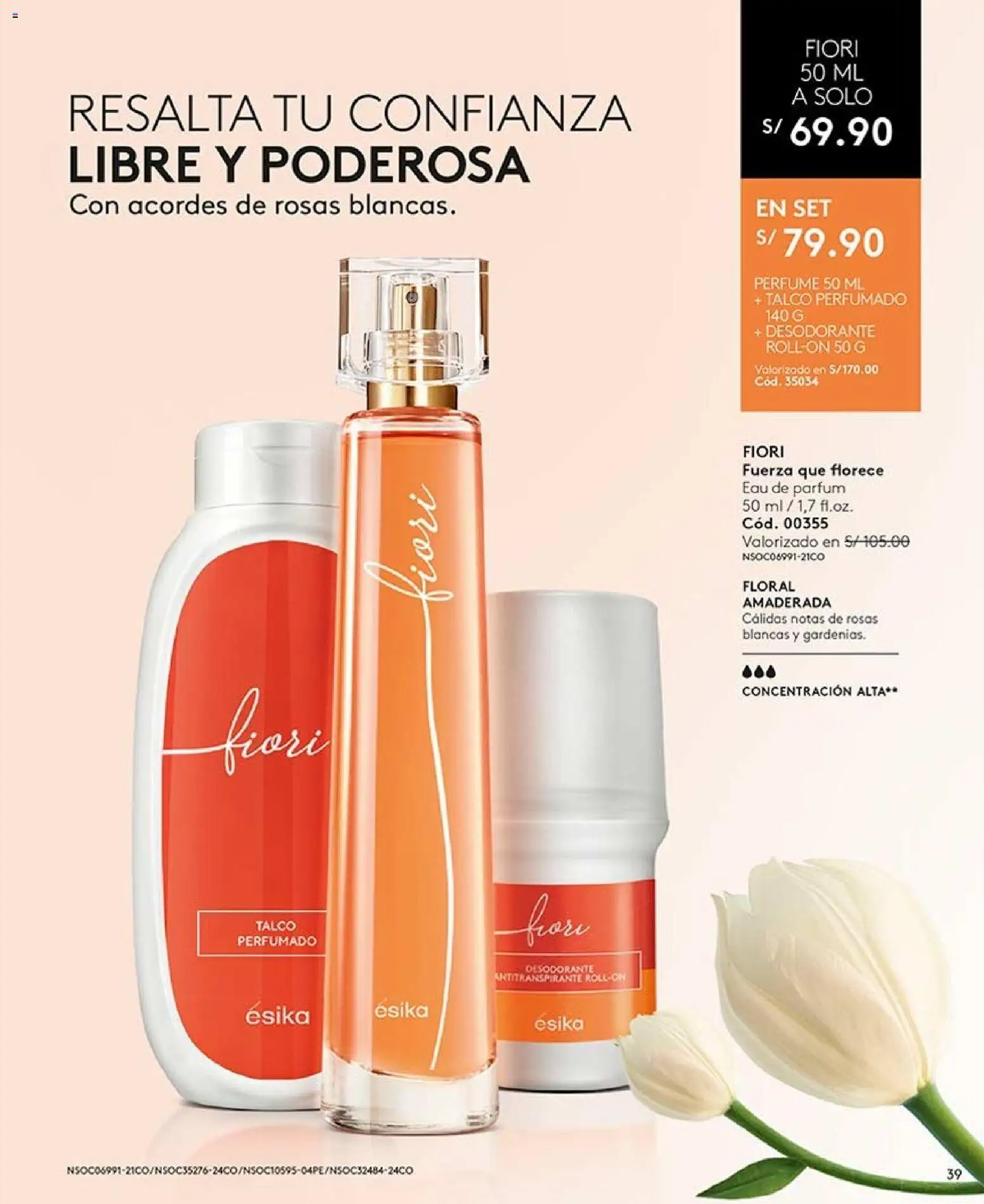 Catálogo Ésika válido desde 02/08/2026 | Página: 39 | Productos: Desodorante, Antitranspirante, Perfume