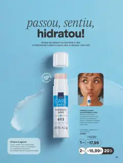 Avon folheto - Campanha 12 - Pré-Visualização do folheto da loja Avon, válido de 19/07/2026 | Página: 21 | Produtos: Batom, Necessaire
