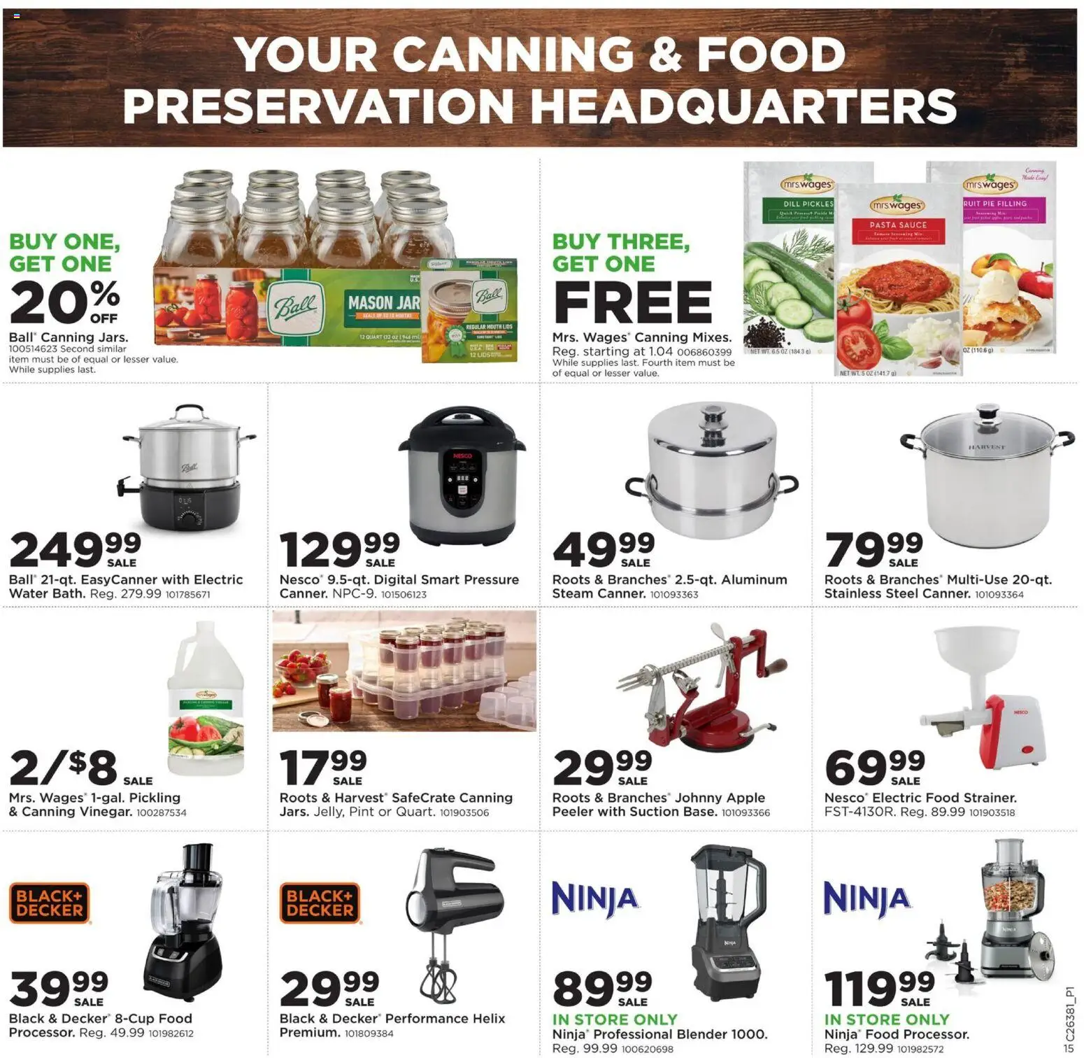 Mills Fleet Farm Weekly Ad - valid from 09/14/2026 | Page: 21 | Products: Blender, Peeler, Water, Pickles
