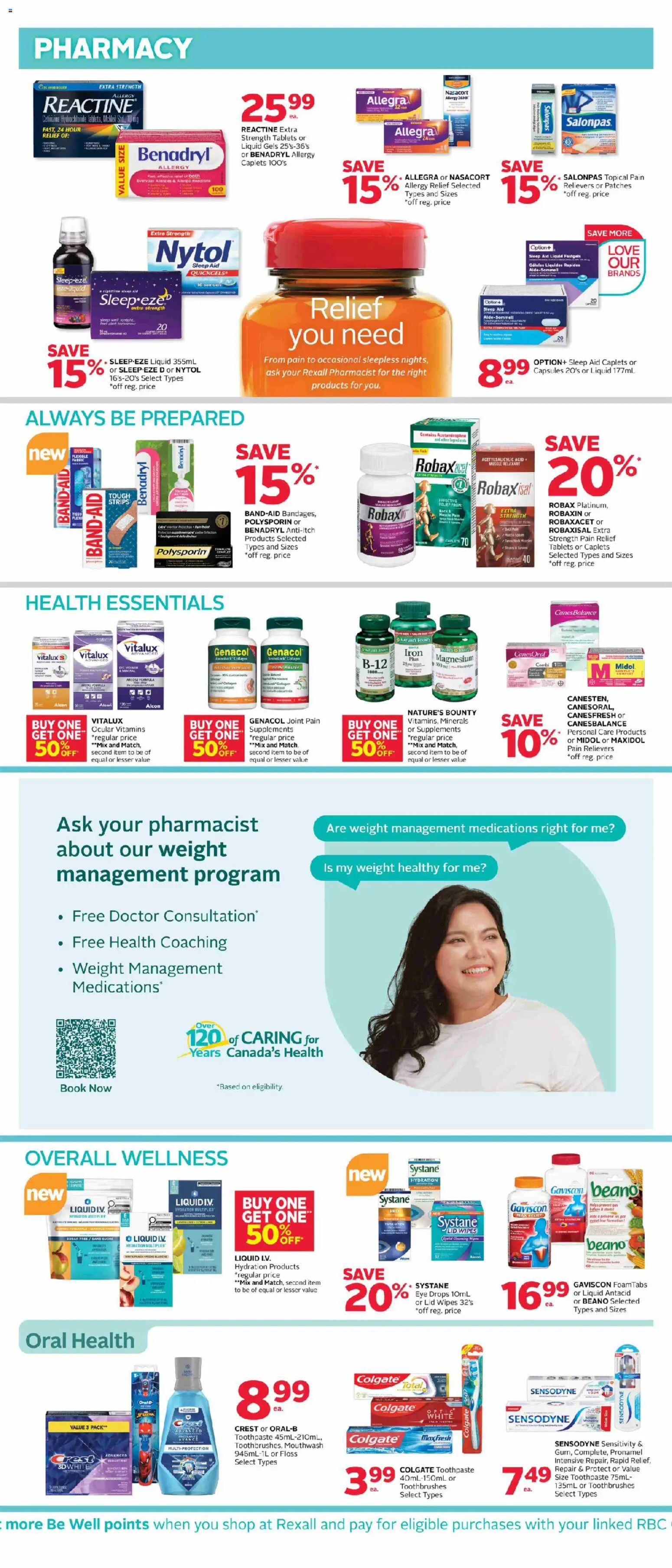 Rexall flyer valid from 05.06.2026 | Page: 6 | Products: Iron, Toothpaste, Mouthwash