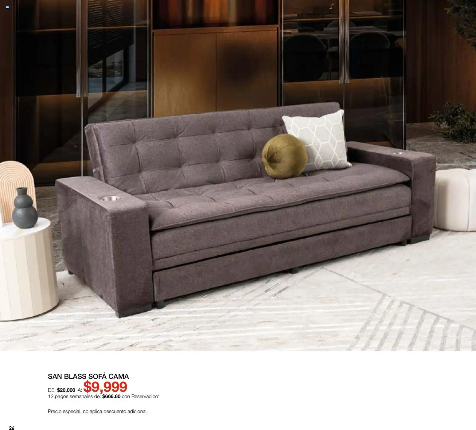 Nuevas ofertas de Muebles Dico válidas en toda la República Mexicana desde el 01/08/2026. ¡Encuentra las mejores ofertas en Muebles Dico catálogo! | Página: 26 | Productos: Sofá, Cama