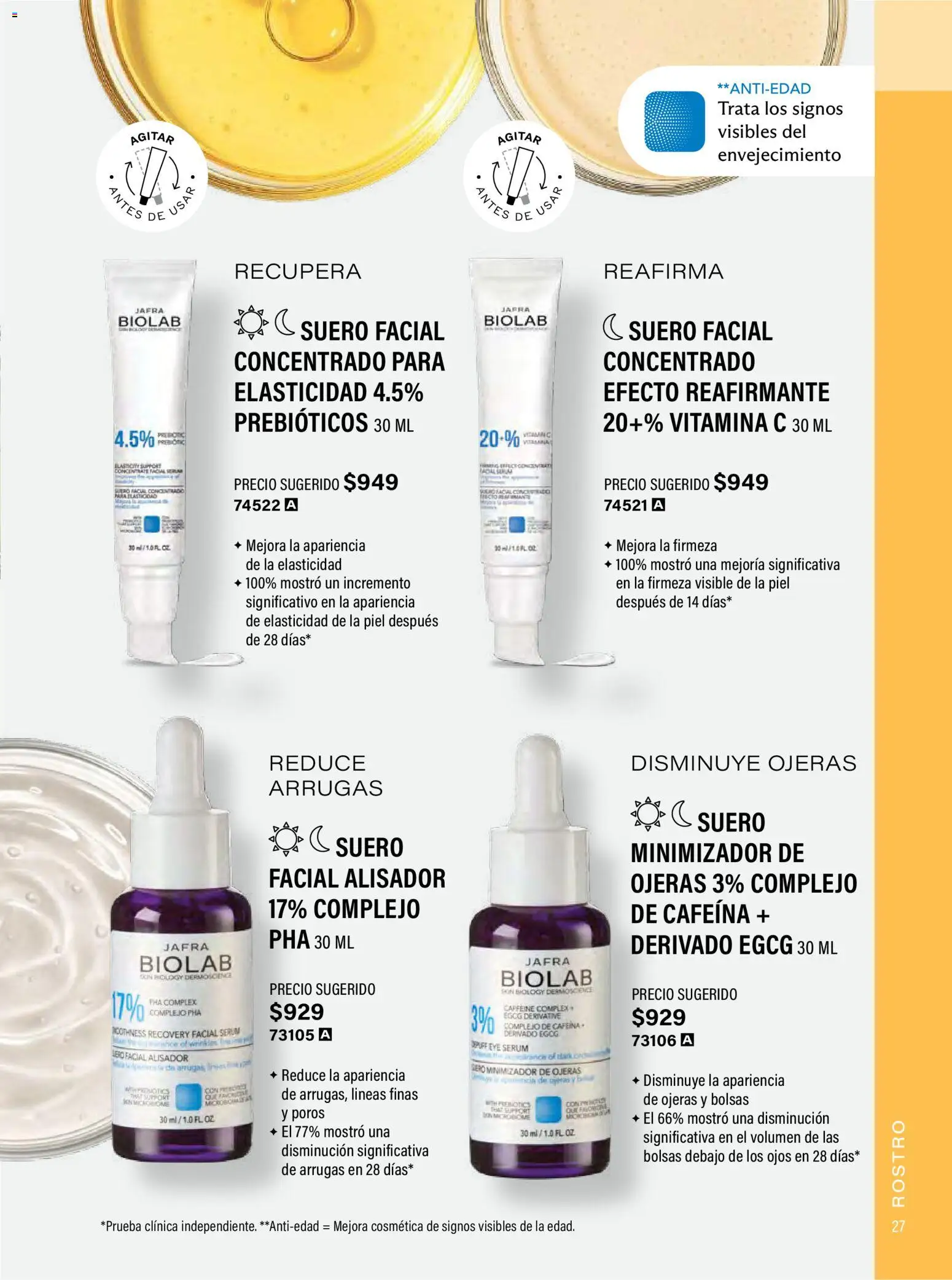 Nuevas ofertas de JAFRA válidas en toda la República Mexicana desde el 01/07/2026. ¡Encuentra las mejores ofertas en JAFRA catálogo Organizador de Ventas! | Página: 27 | Productos: Serum