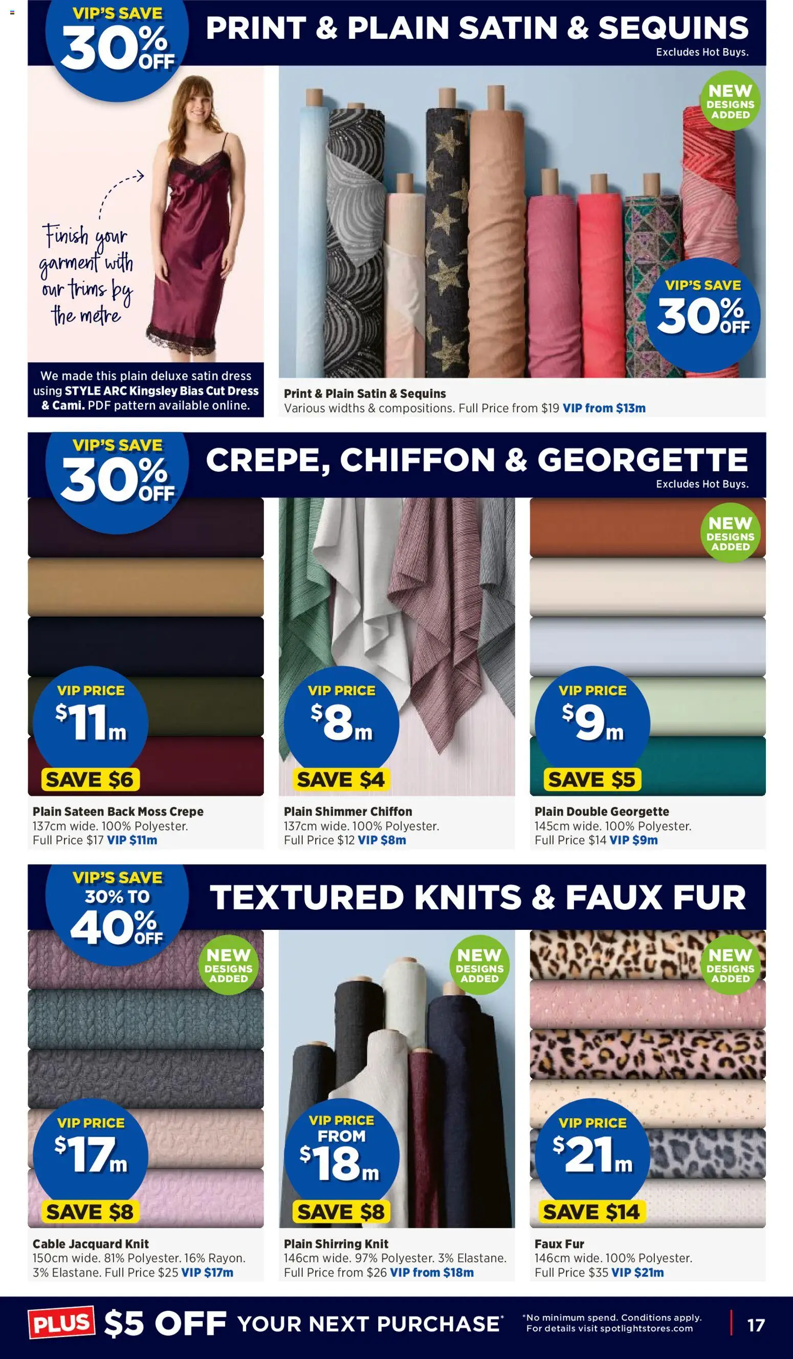 Spotlight catalogue - valid from 06/08/2026 | Page: 17 | Products: Fur, Dress, Cable