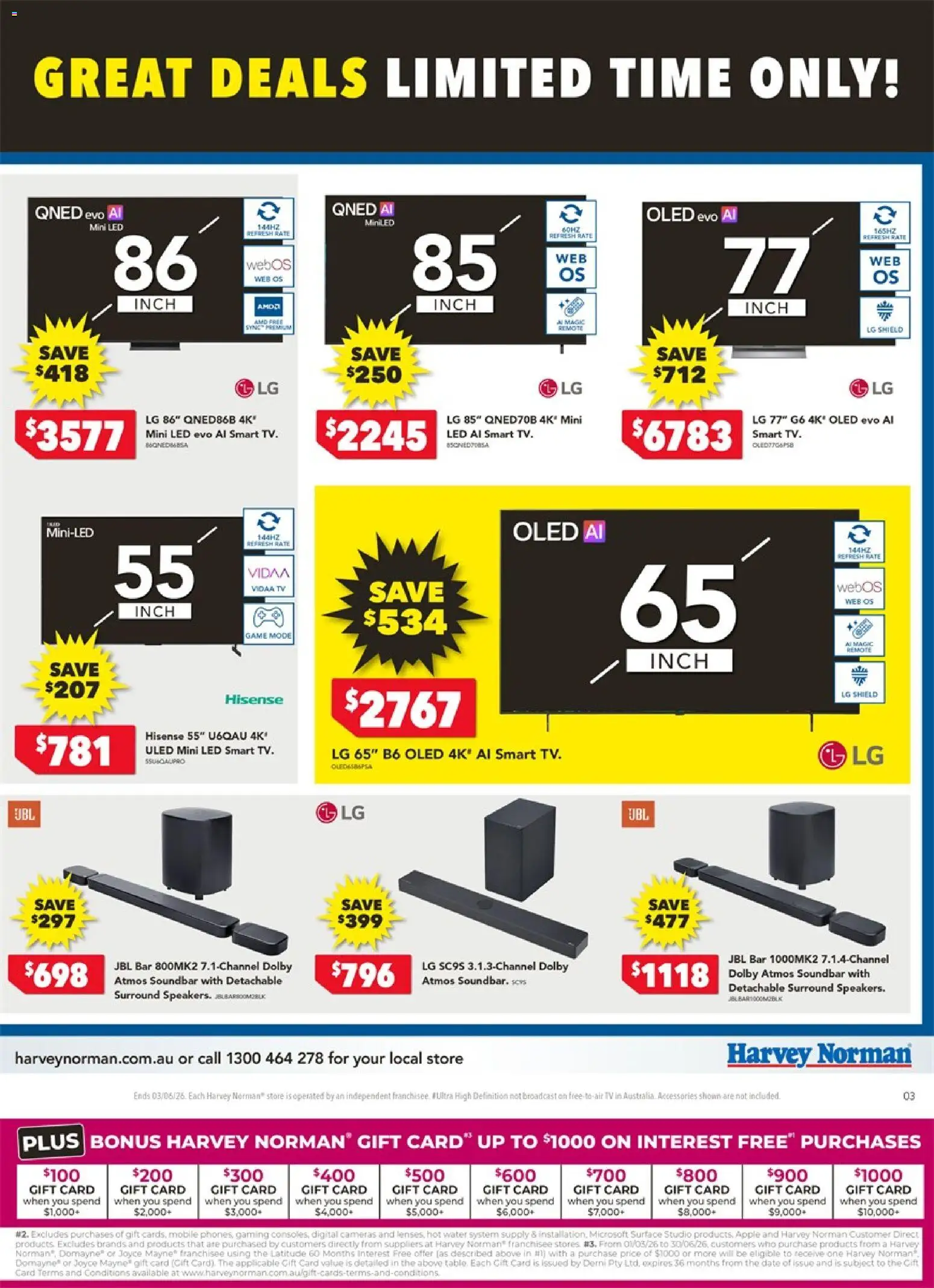 Harvey Norman catalogue - valid from 30.05.2026 | Page: 3 | Products: Water, Accessories, Date, Game