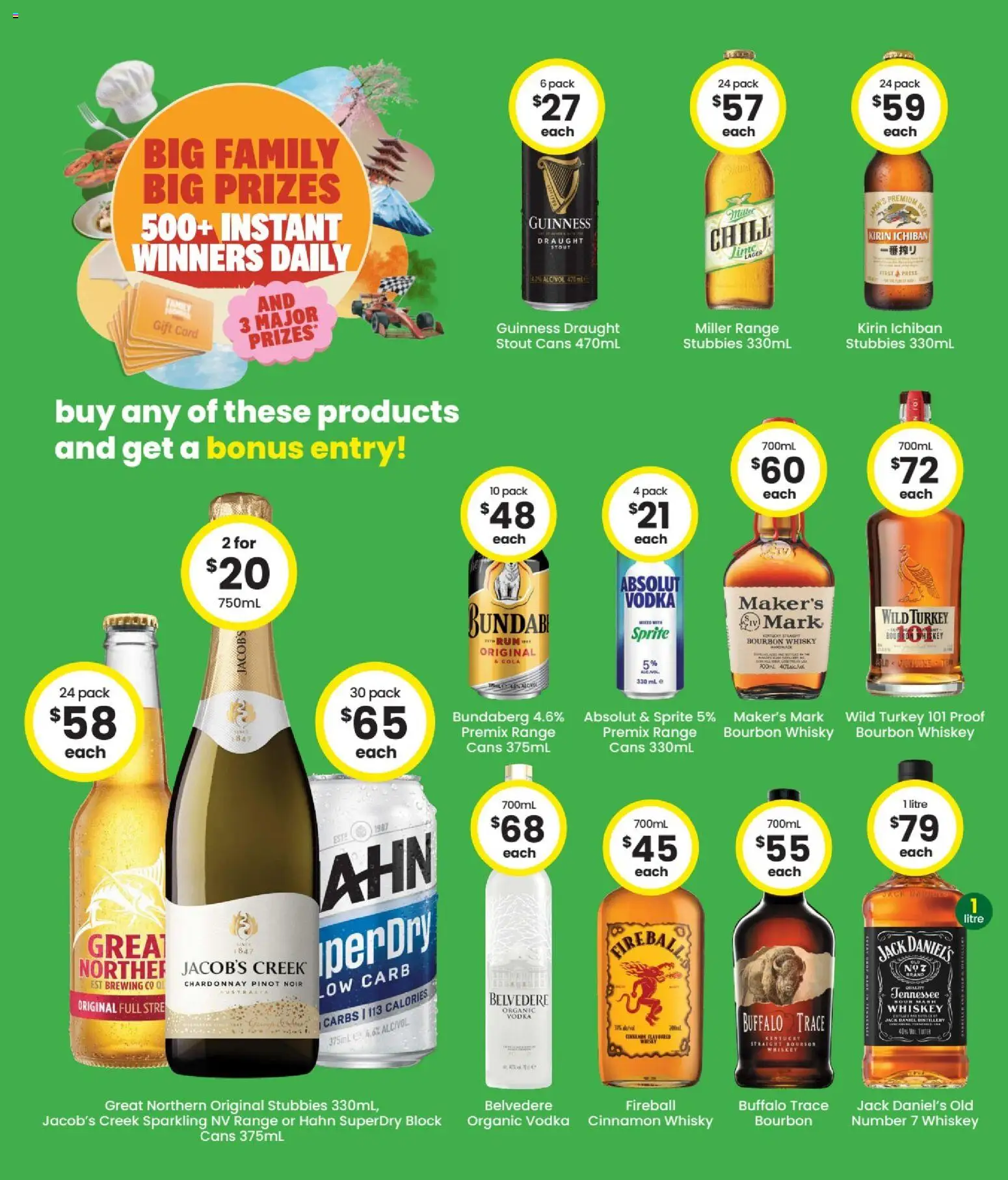 The Bottle-O catalogue - valid from 06/07/2026 | Page: 3 | Products: Bourbon, Vodka, Whiskey, Turkey