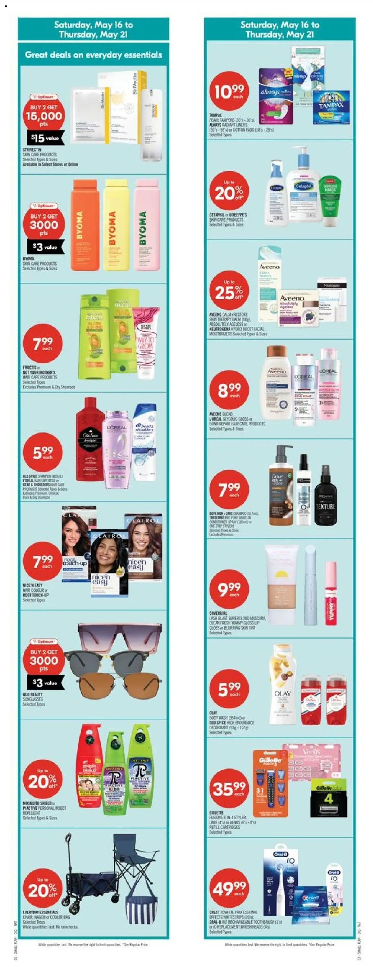 Shoppers flyer valid from 15.05.2026 | Page: 2 | Products: Bag, Brush, Mascara, Chair