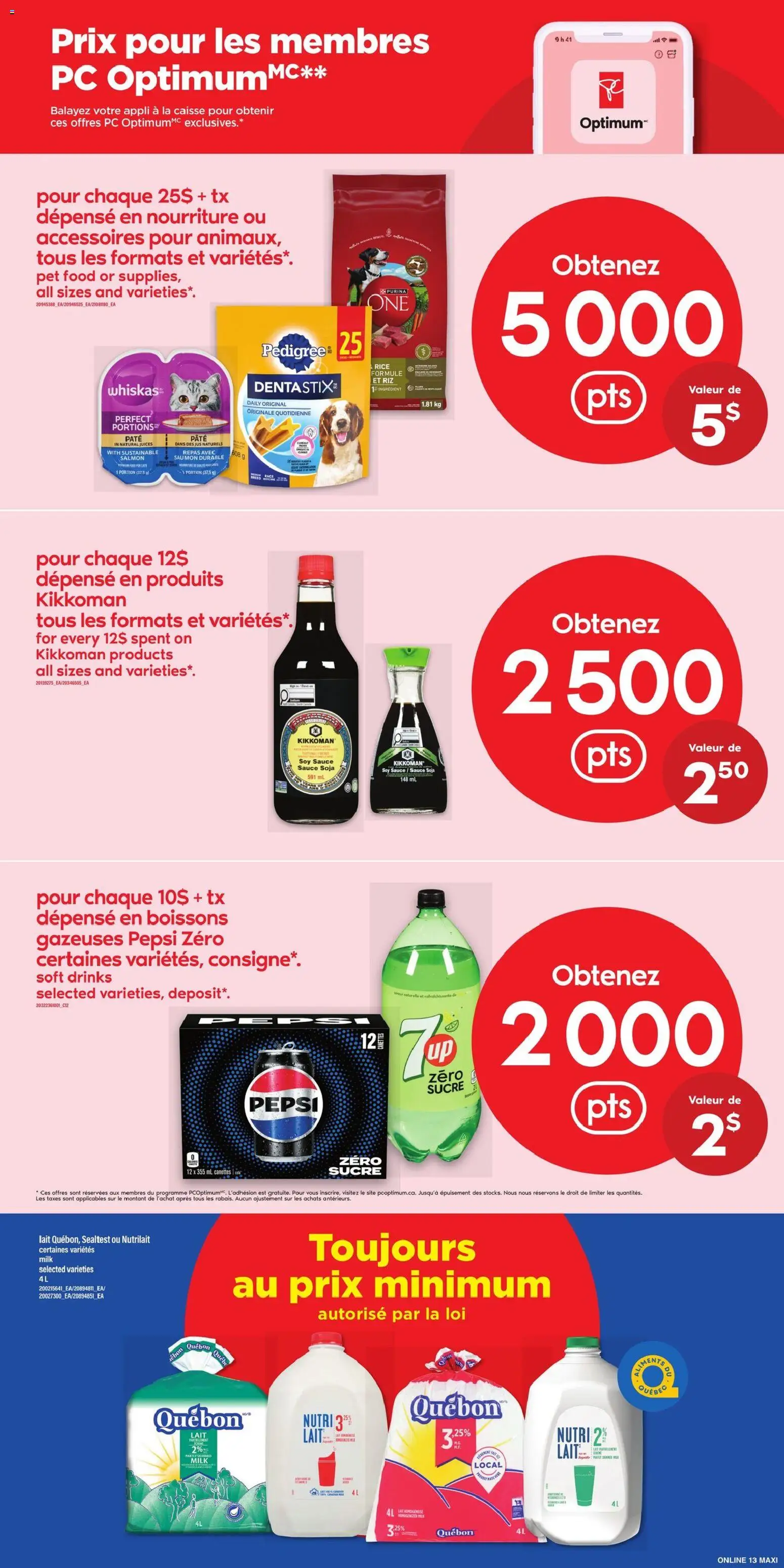 Maxi flyer valid from Sep 24, 2026 | Page: 16 | Products: Salmon, Soy sauce, Pepsi Zero, Milk