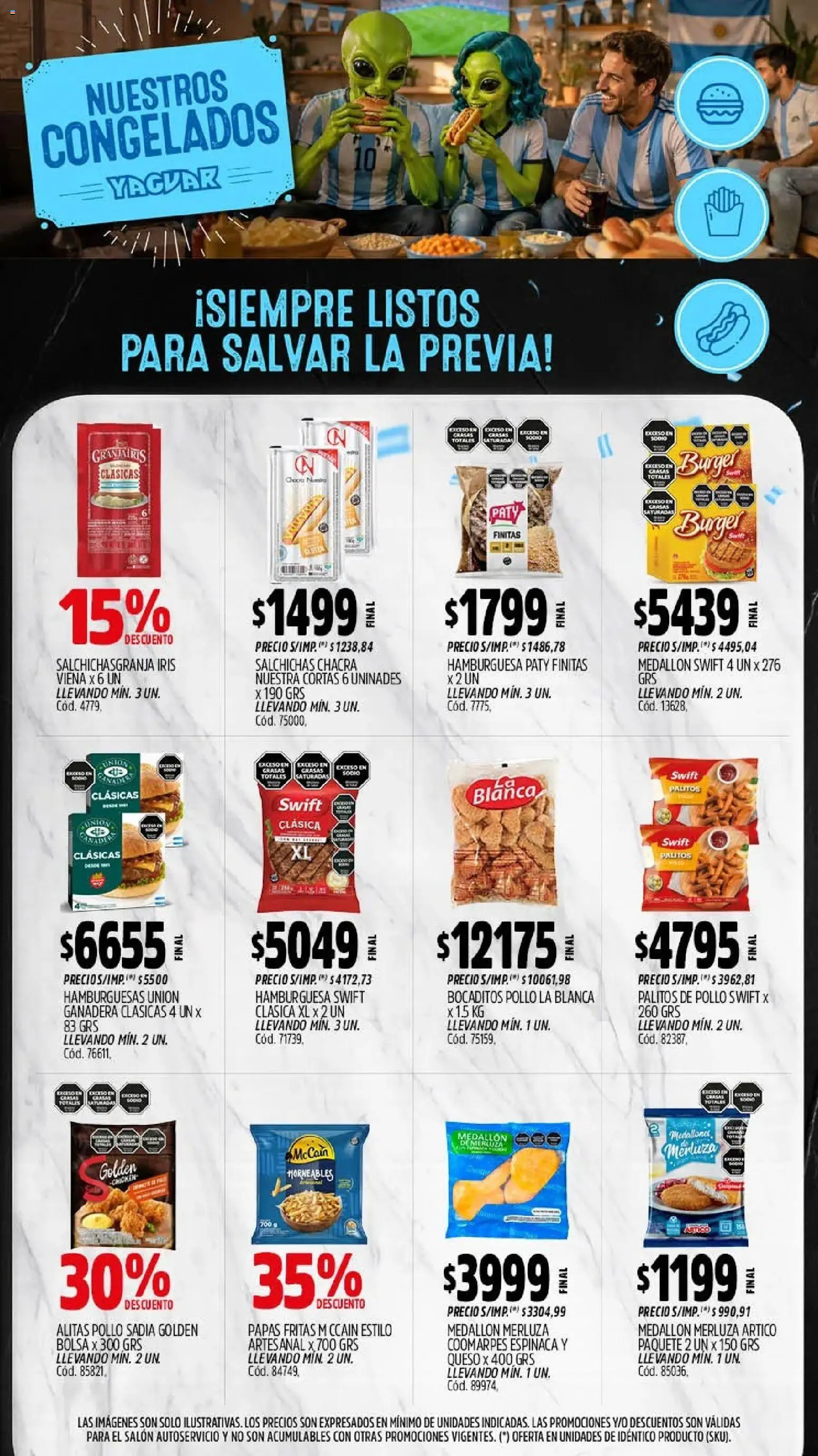 Yaguar - Oferta Semanal Parque Chacabuco │ válido desde el 06/07/2026 | Página: 10 | Productos: Bolsa, Pollo, Queso, Papas fritas