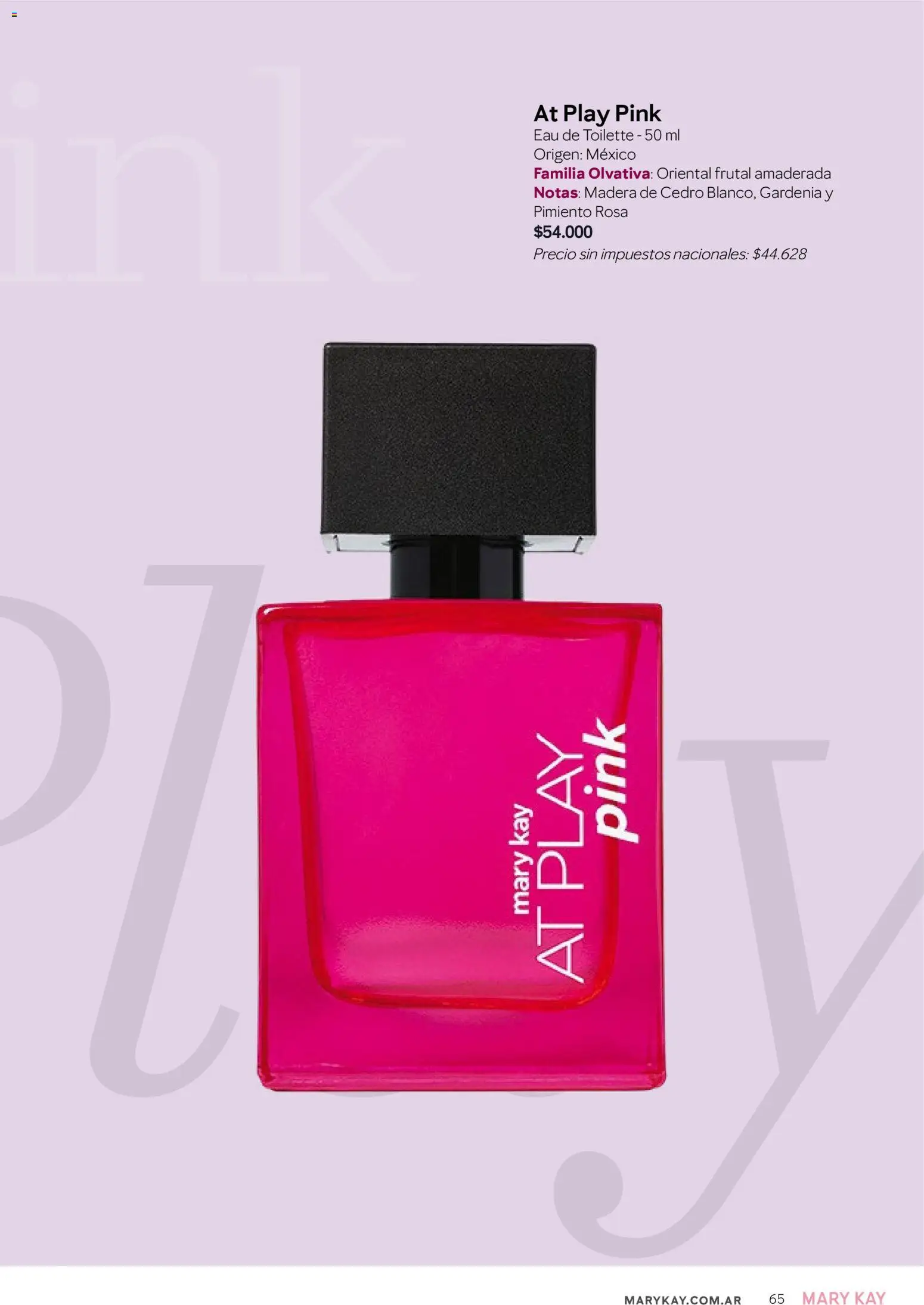 Mary Kay catálogo │ válido desde el 01/08/2026 | Página: 65 | Productos: Eau de toilette, Pimiento