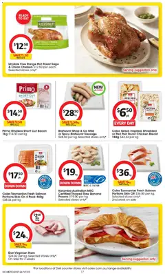 Preview of Coles catalogue - valid from 01/07/2026 | Page: 17 | Products: Chicken, Salmon, Sustainable, Seafood