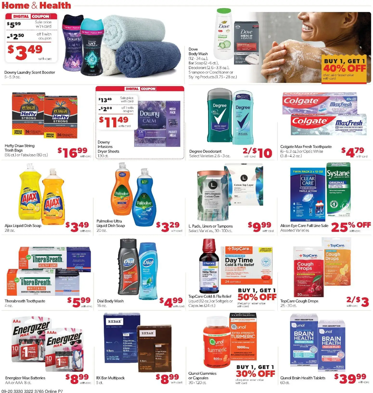Family Fare Weekly Ad - MN - valid from 09/20/2026 | Page: 11 | Products: Shower, Shampoo, Deodorant, Protein