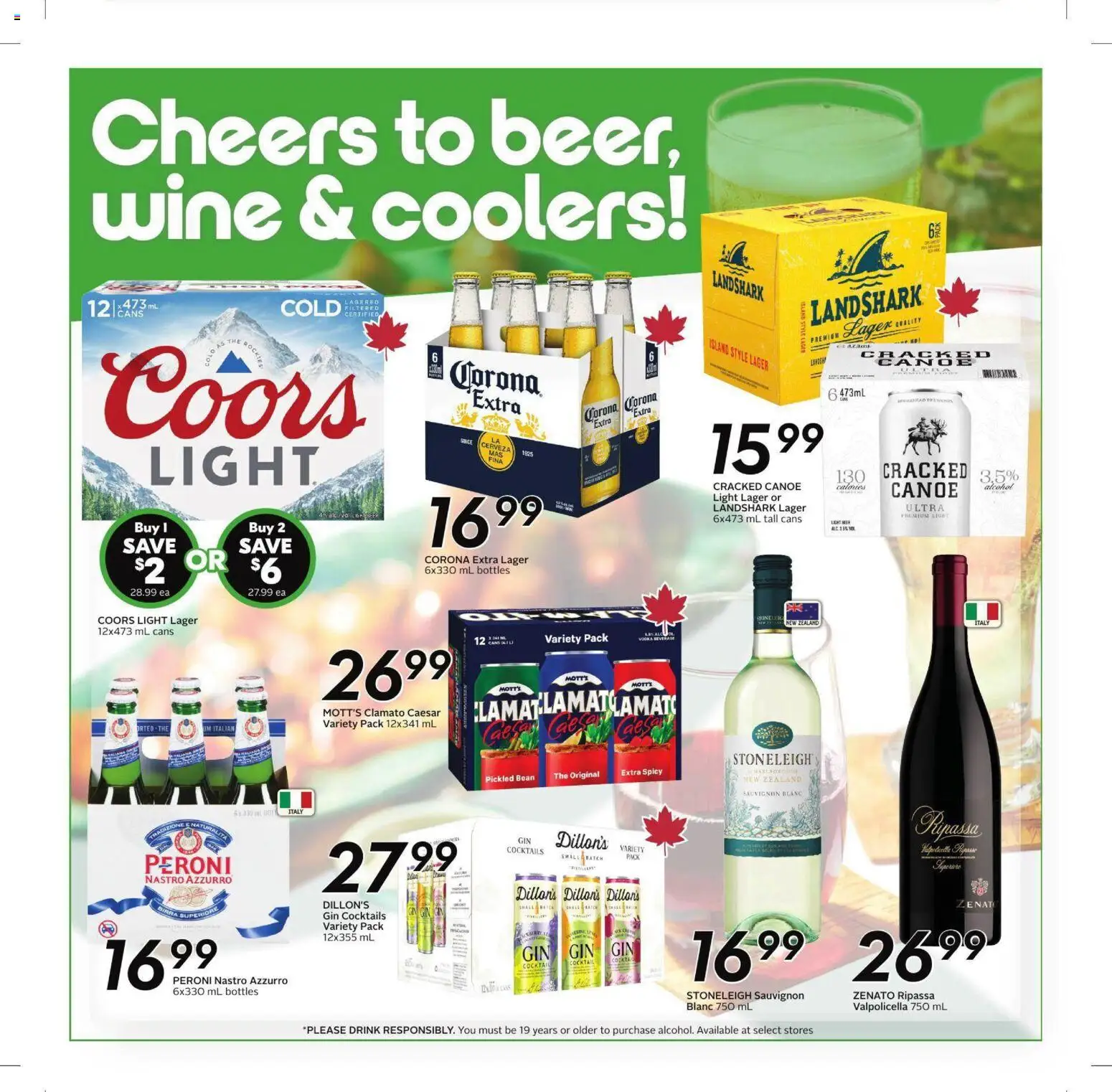 Sobeys flyer valid from Jul 9, 2026 | Page: 14 | Products: Gin, Wine