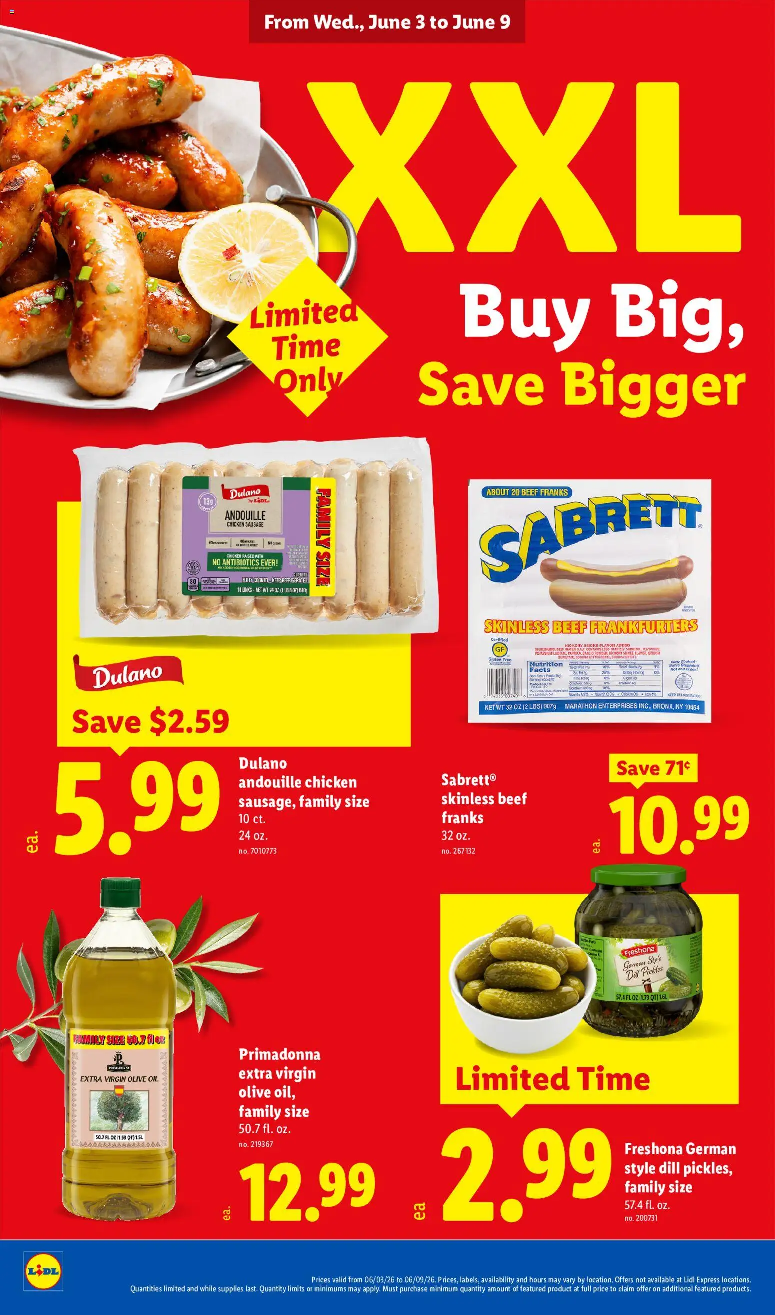 Lidl Weekly Ad - valid from 03.06.2026 | Page: 12 | Products: Oil, Sausage, Garlic, Dill