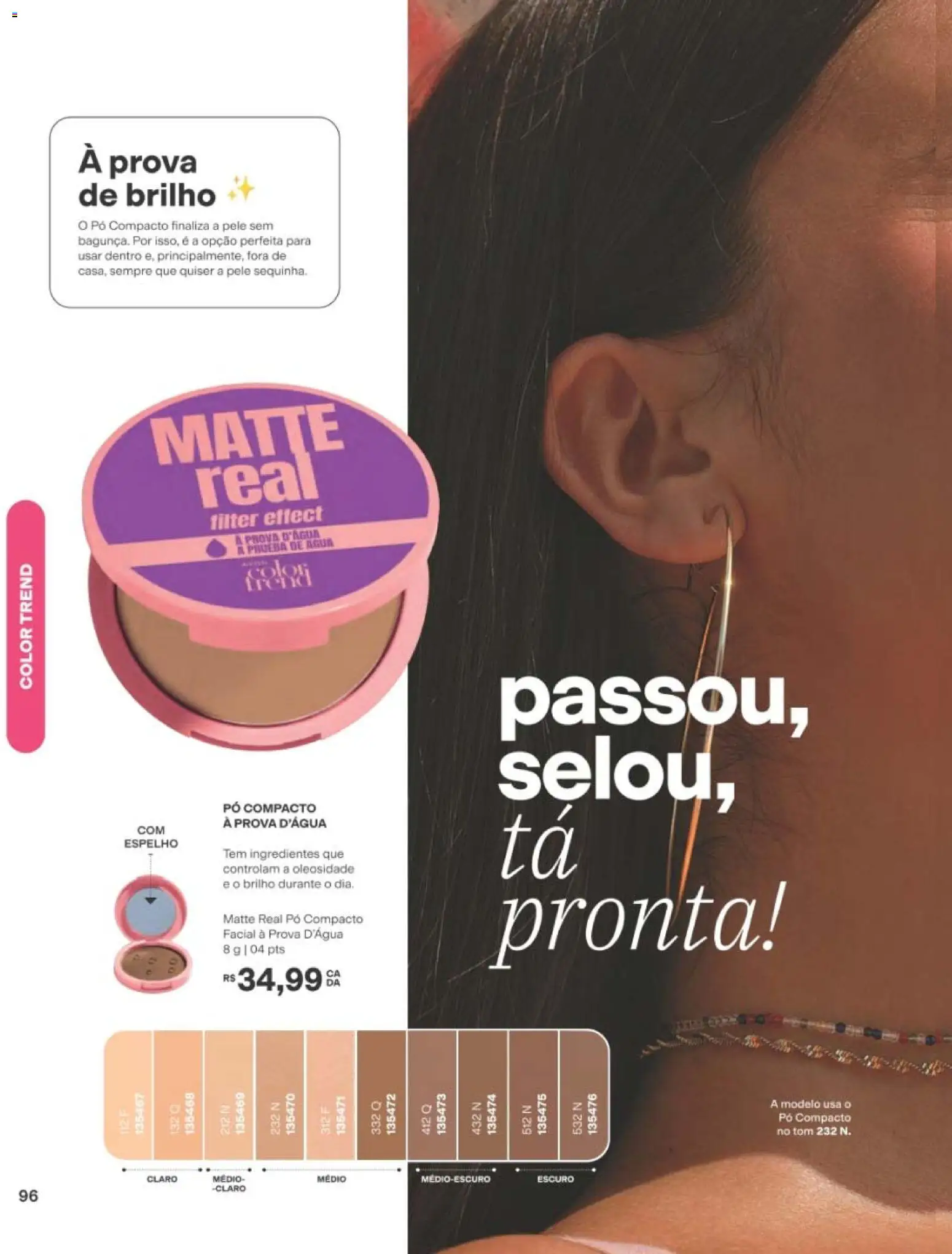 Avon Folheto - válido de 29/06/2026 | Página: 96 | Produtos: Pó compacto, Pó, Espelho