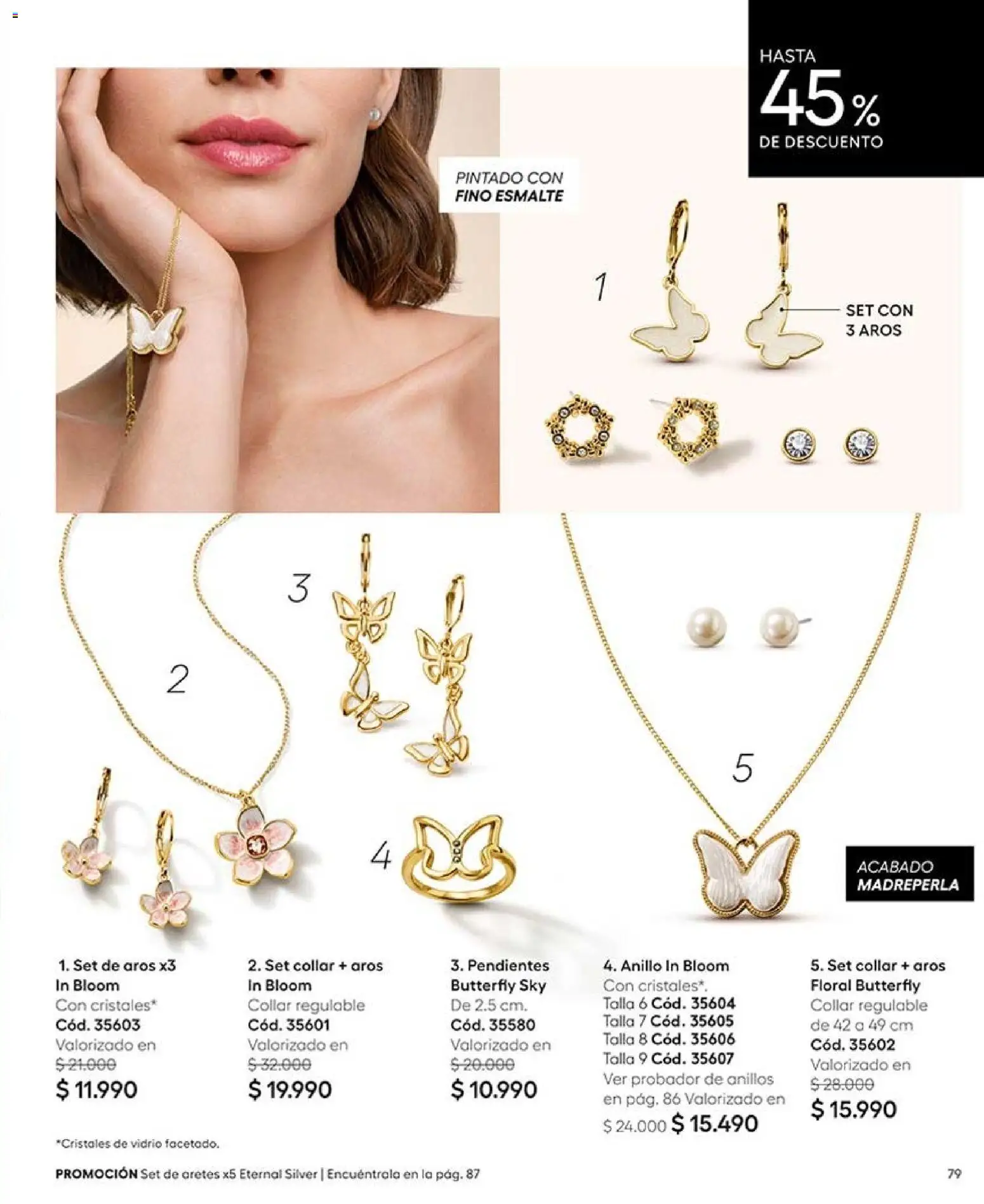 Catálogo Ésika Campaña 15 │ válido desde el 06.09.2026 | Página: 81 | Productos: Collar, Aros, Anillo