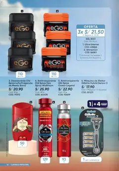 Vista previa de folleto Azzorti plus catálogo  - Campaña 15 de la Azzorti válido desde 20/09/2026 | Página: 52 | Productos: Antitranspirante, Leña, Maquina de afeitar, Fragancia