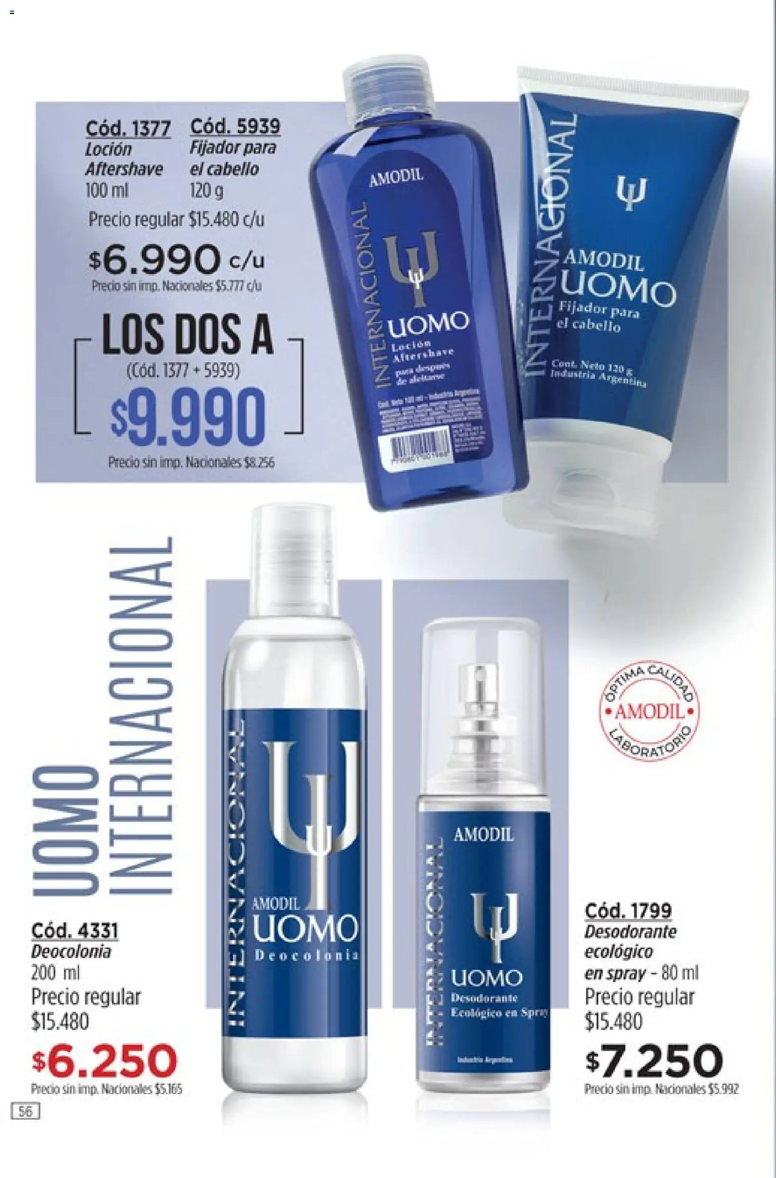 Catálogo Amodil Campaña 17 │ válido desde el 01/10/2026 | Página: 56
