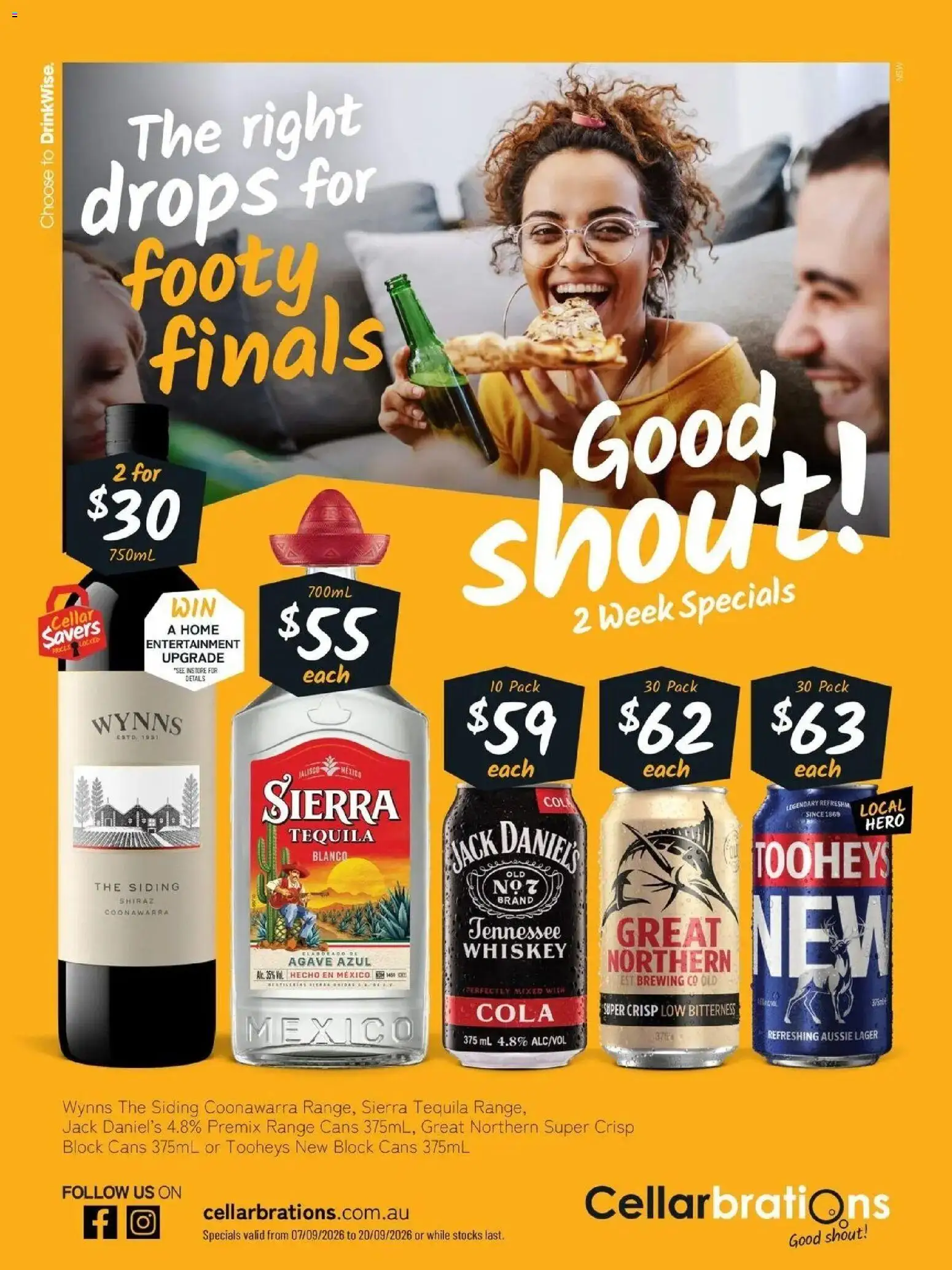 Cellarbrations catalogue - valid from 07/09/2026 | Page: 1 | Products: Agave, Tequila, Whiskey, Jack Daniel’s