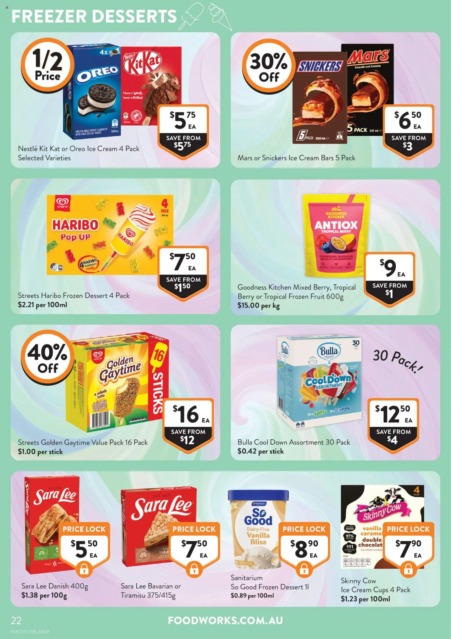 Foodworks catalogue - valid from 12/08/2026 | Page: 22 | Products: Oreo ice cream, Oreo, Fruit, Vanilla