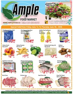 Preview of Ample Food Market weekly flyer / circulaire from shop Ample Food Market valid from 12.06.2026