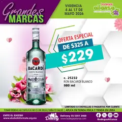 Vista previa de Bodegas Alianza catálogo Grandes Marcas, nuevo folleto de la tienda, válido en México a partir del 04.05.2026