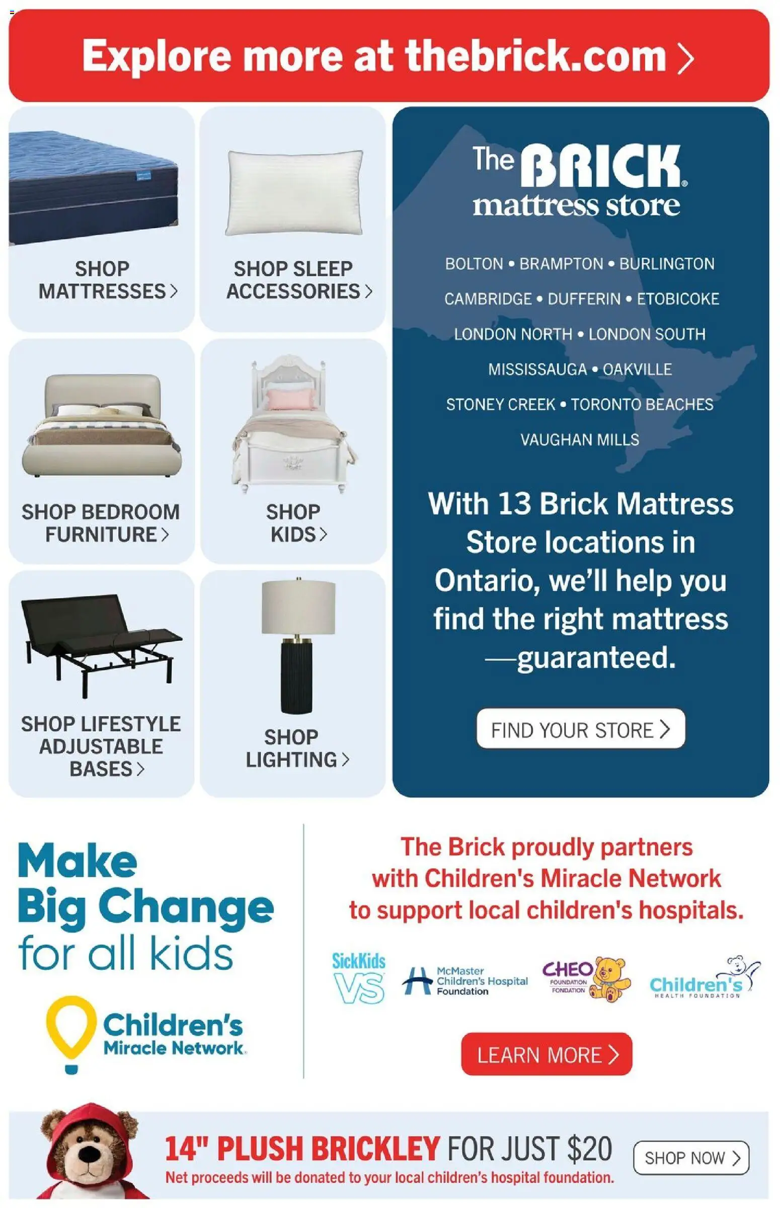 The Brick flyer valid from Sep 25, 2026 | Page: 4 | Products: Mattresses, Mattress, Lighting
