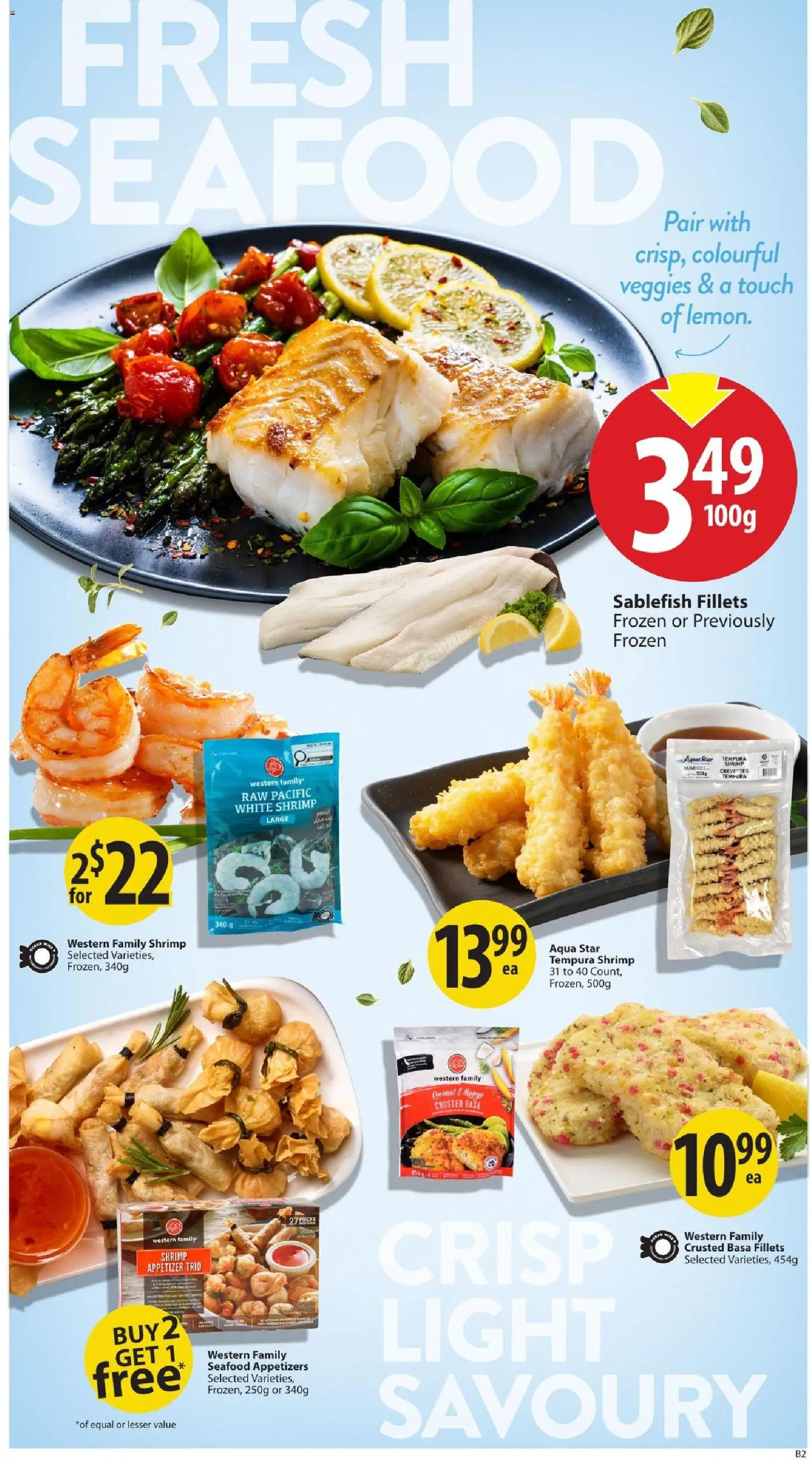Save on foods flyer valid from Sep 3, 2026 | Page: 7 | Products: Coconut, Seafood, Shrimp, Mango