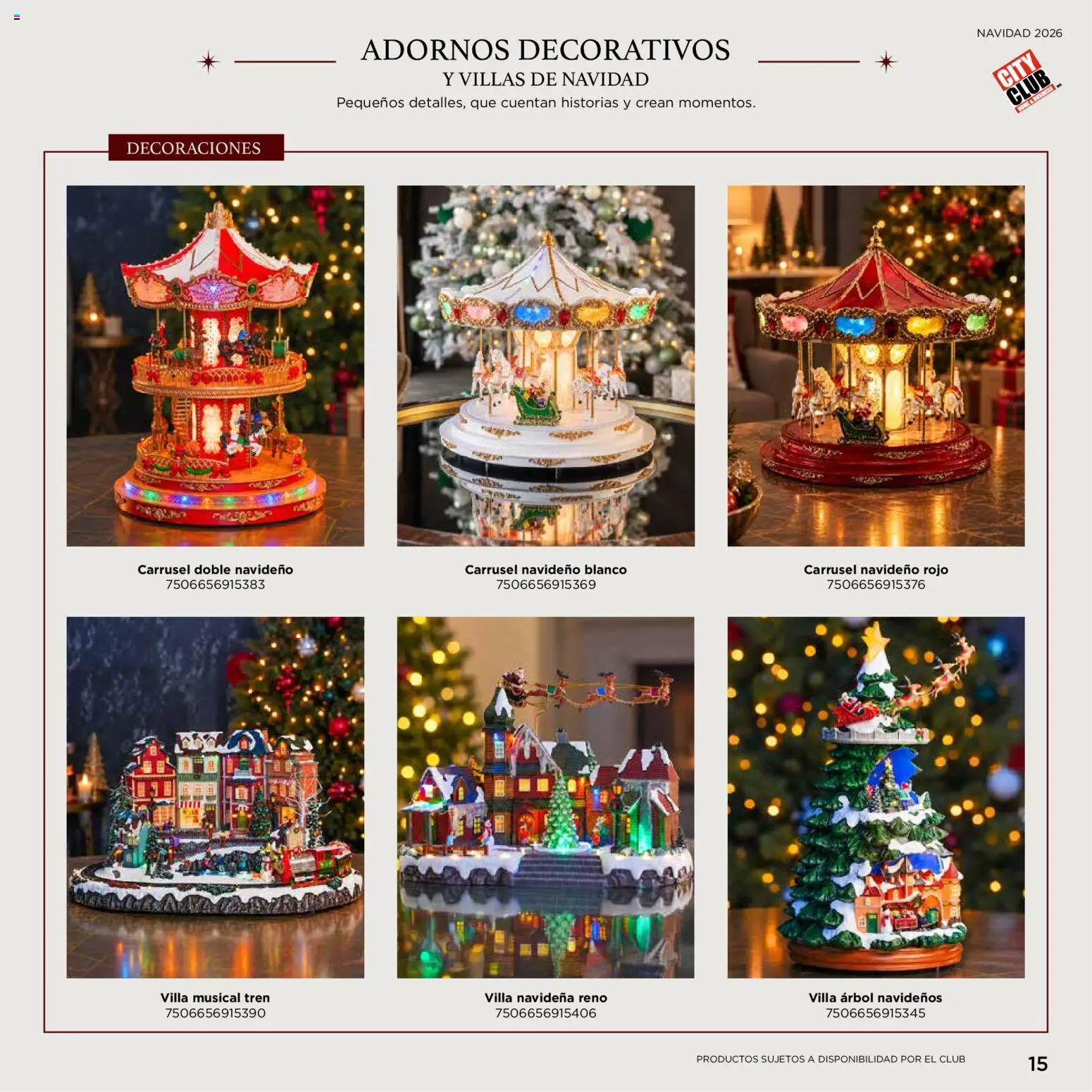 Nuevas ofertas de City Club válidas en toda la República Mexicana desde el 02/10/2026. ¡Encuentra las mejores ofertas en City Club Catálogo Navideño! | Página: 15