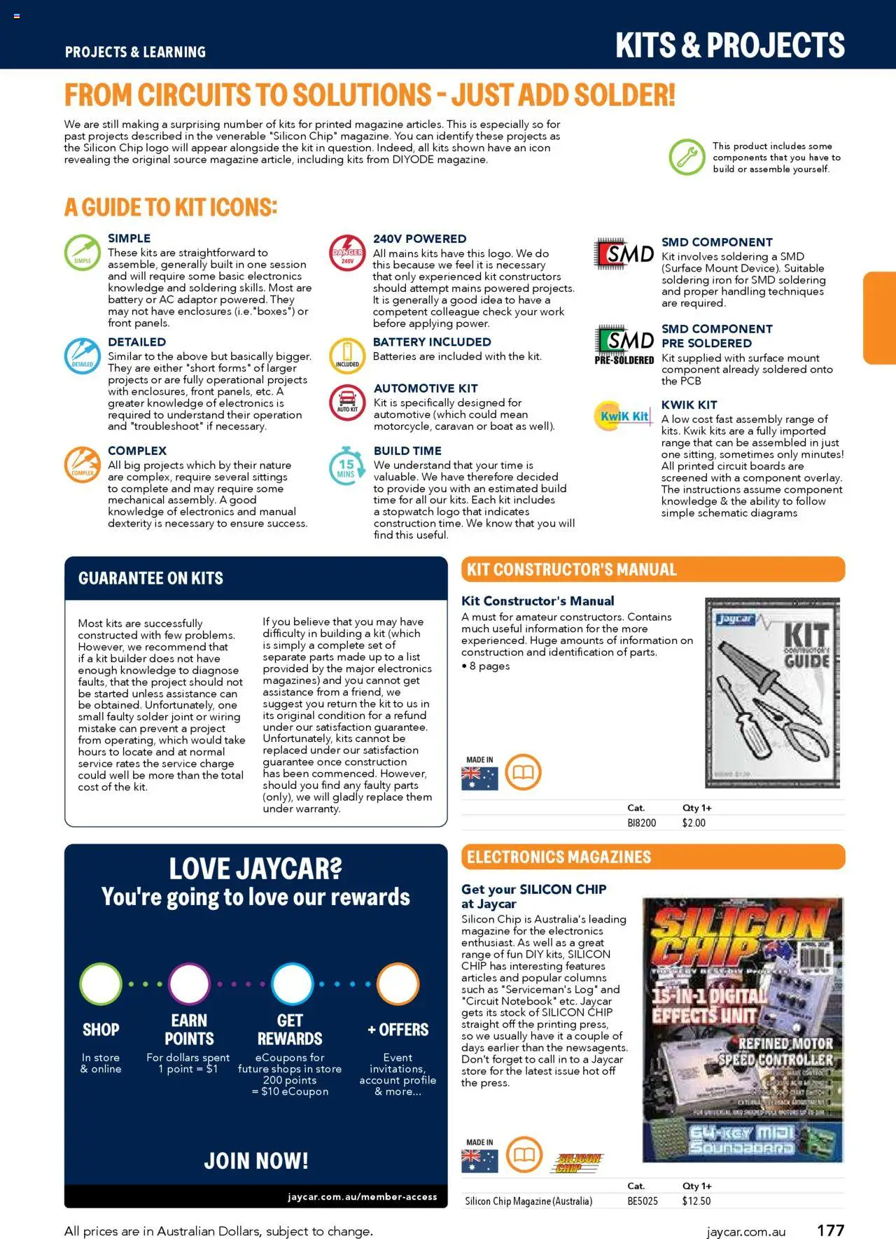 Jaycar catalogue - valid from 09/07/2025 | Page: 177 | Products: Battery, Kits, Magazine, Batteries
