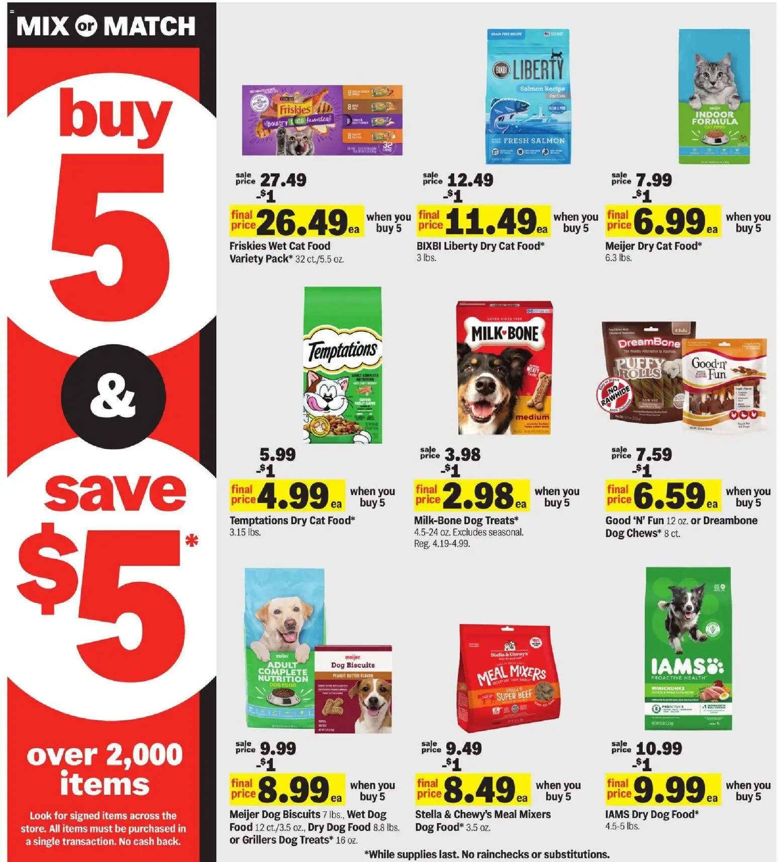 Meijer Weekly Ad - valid from 07/01/2026 | Page: 22 | Products: Cat Food, Butter, Beef, Poultry