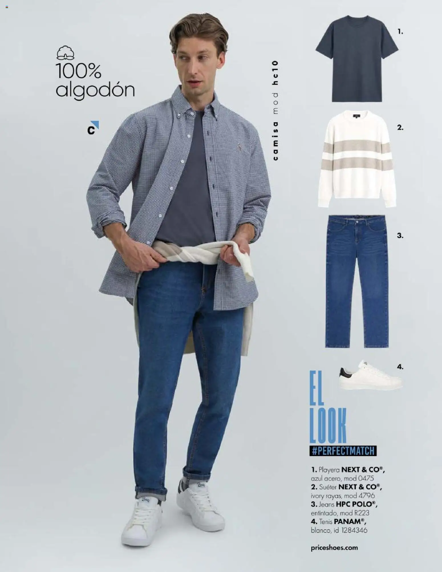 Nuevas ofertas de Price Shoes válidas en toda la República Mexicana desde el 23/07/2026. ¡Encuentra las mejores ofertas en Price Shoes catálogo Básicos! | Página: 105 | Productos: Tenis, Camisa, Algodón, Playera