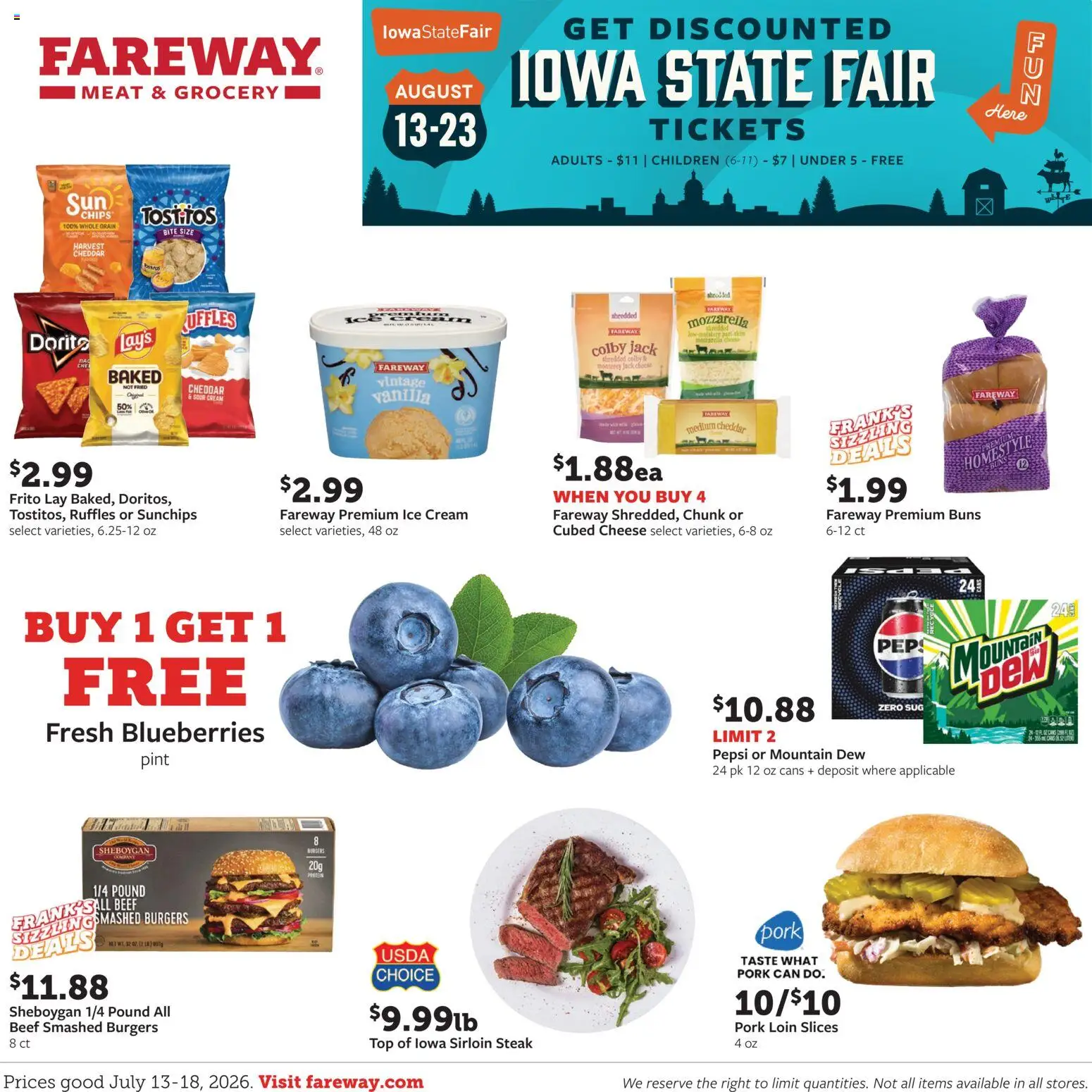Fareway Weekly Ad - valid from 08/13/2026 | Page: 1