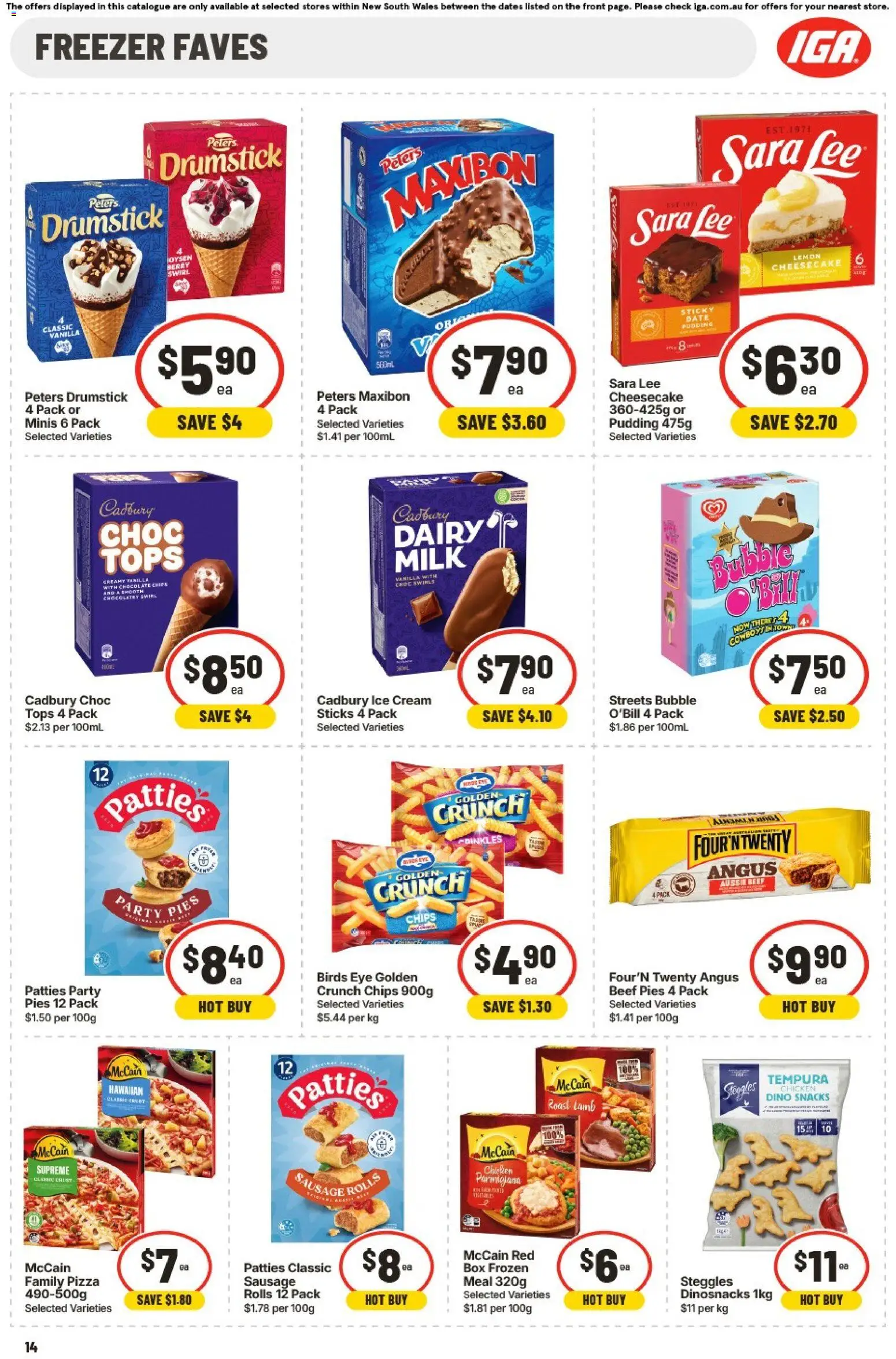 IGA catalogue - valid from 02/09/2026 | Page: 14 | Products: Chocolate, Pizza, Chicken, Sausage
