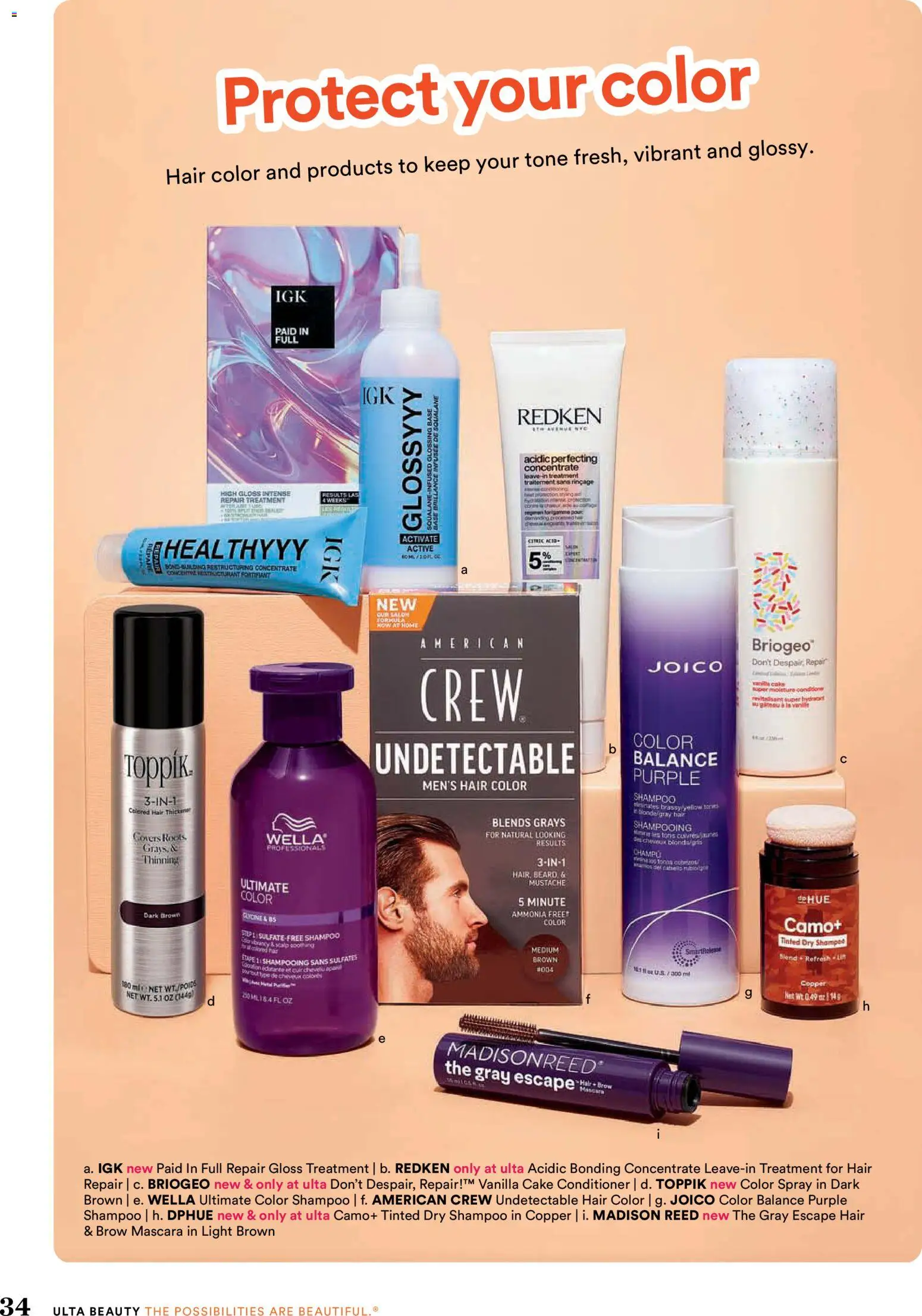 Ulta Beauty Weekly Ad - valid from 17.05.2026 | Page: 34 | Products: Mascara, Shampoo, Conditioner, Hair color