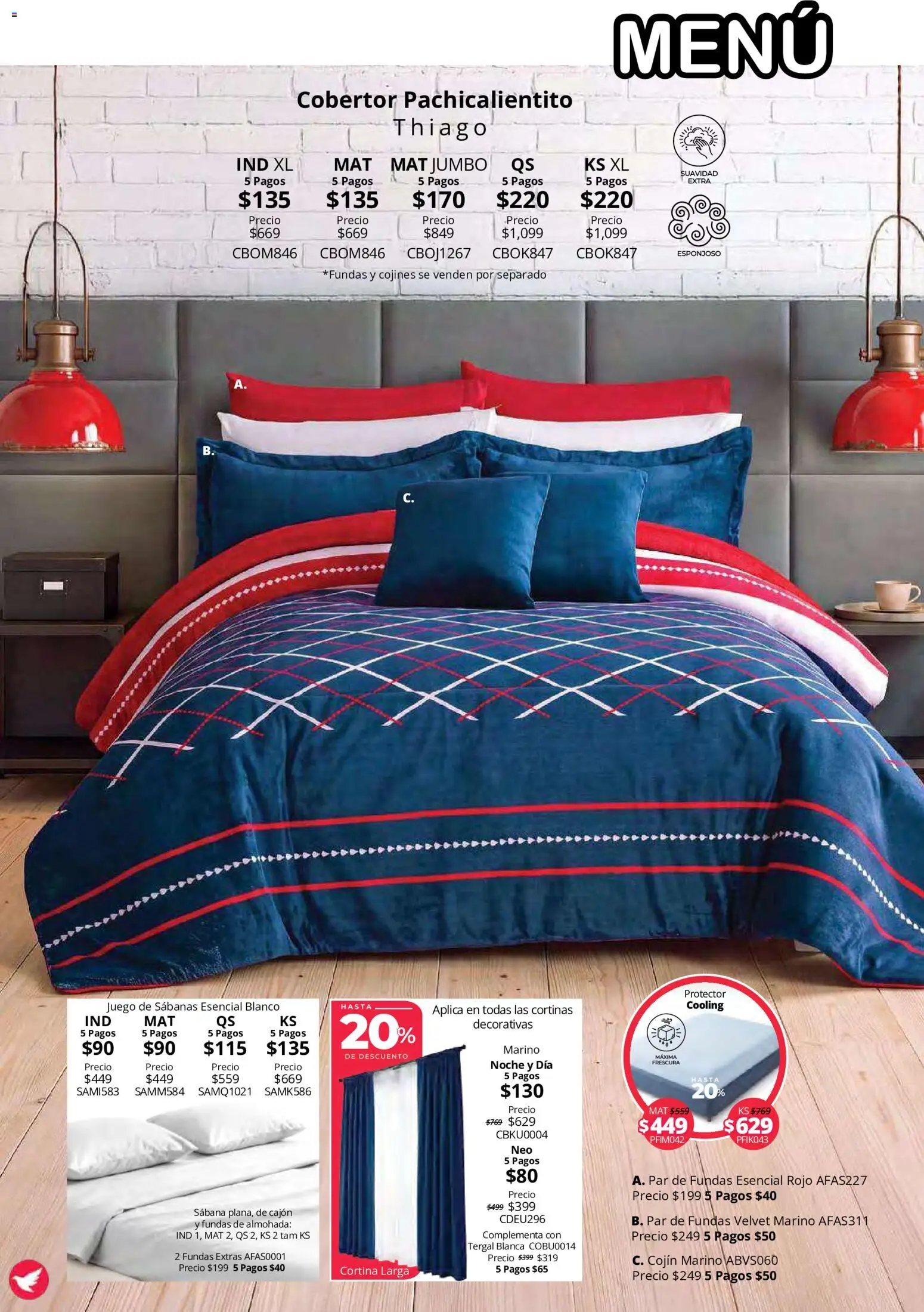Nuevas ofertas de Colchas Concord válidas en toda la República Mexicana desde el 15/10/2026. ¡Encuentra las mejores ofertas en Colchas Concord catálogo Colección Cobertor Calor de Hogar! | Página: 40